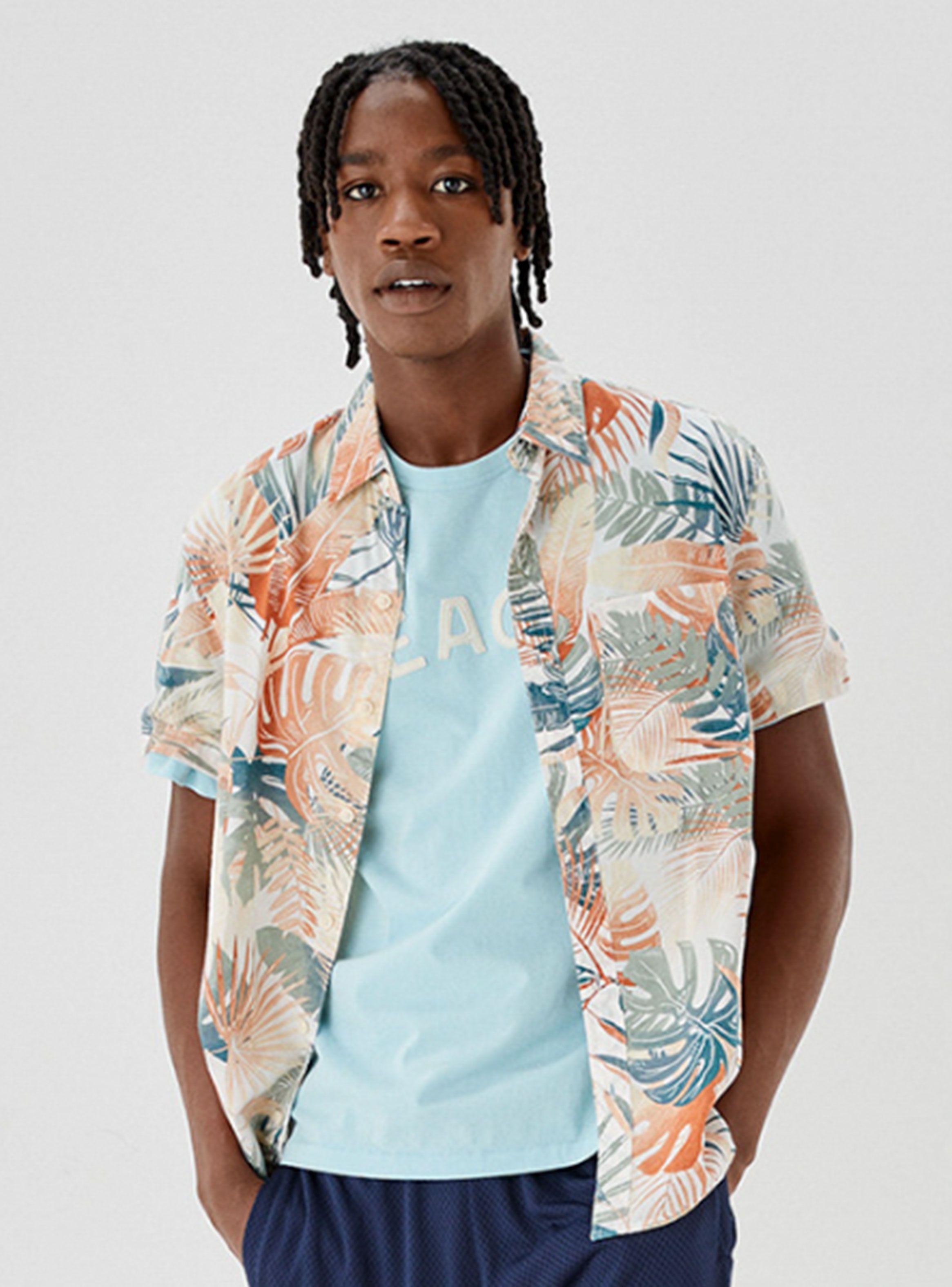 Camisa PrintTropical Button-Up Resort-0