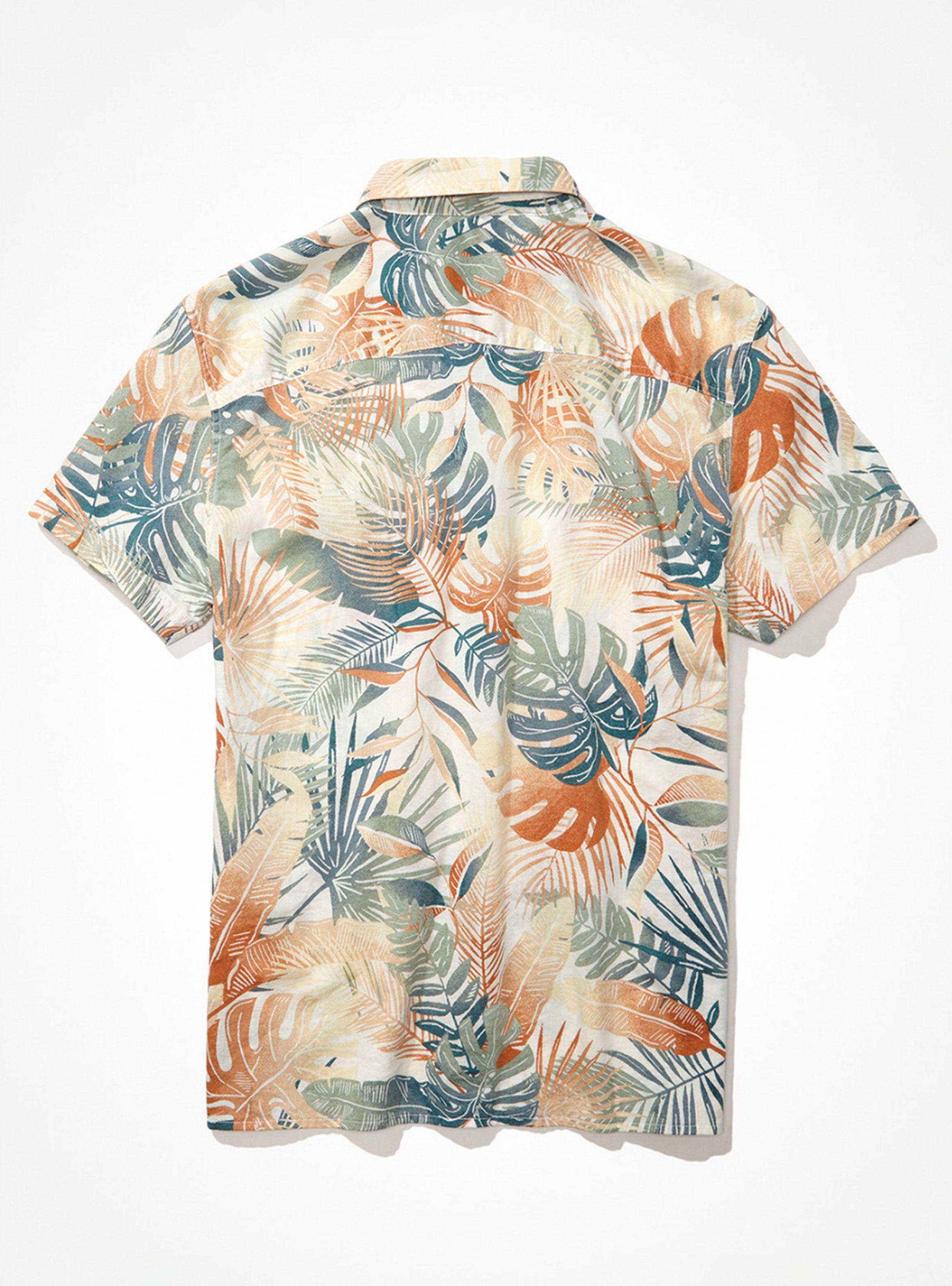 Camisa PrintTropical Button-Up Resort-3