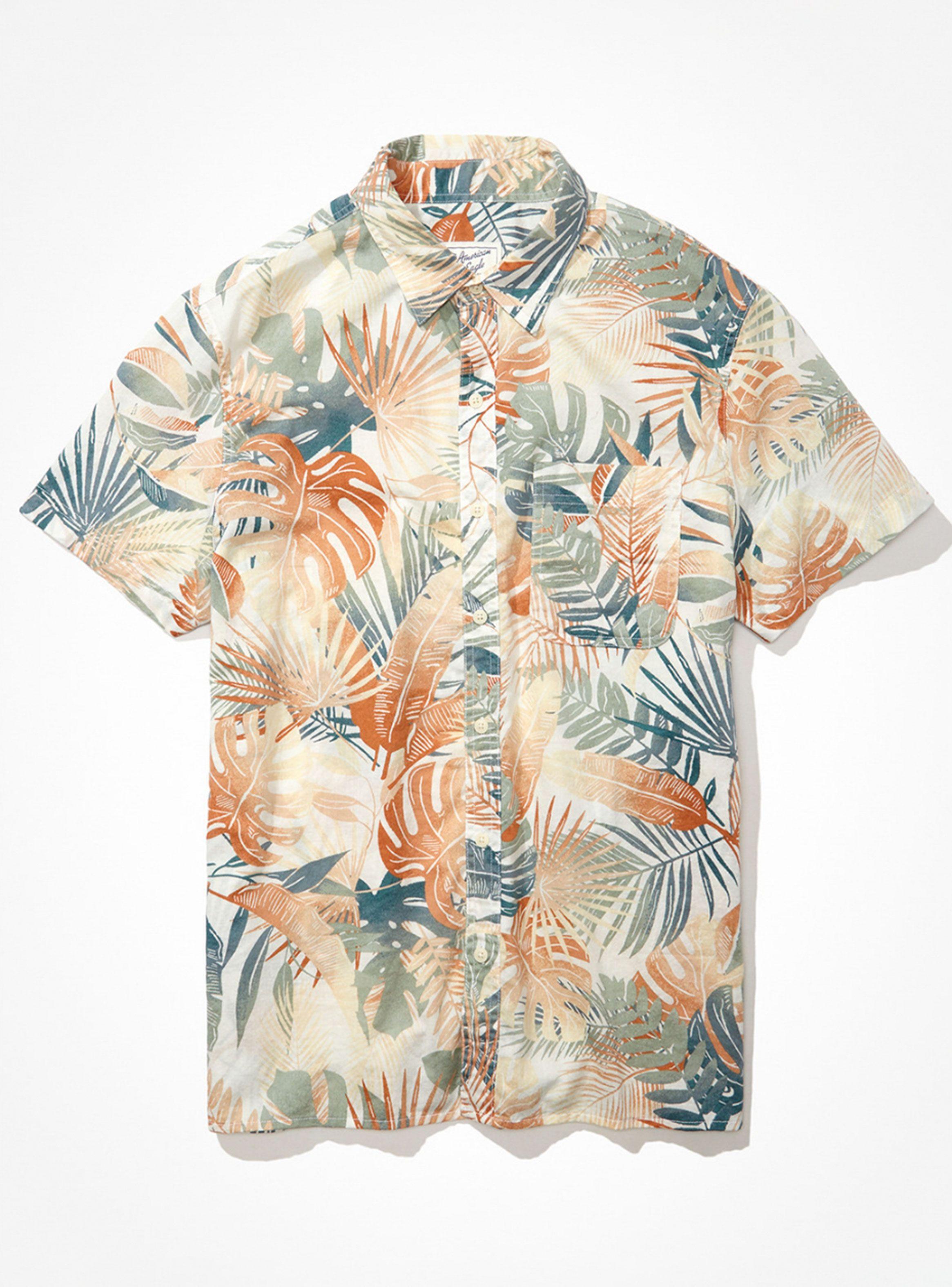 Camisa PrintTropical Button-Up Resort-2