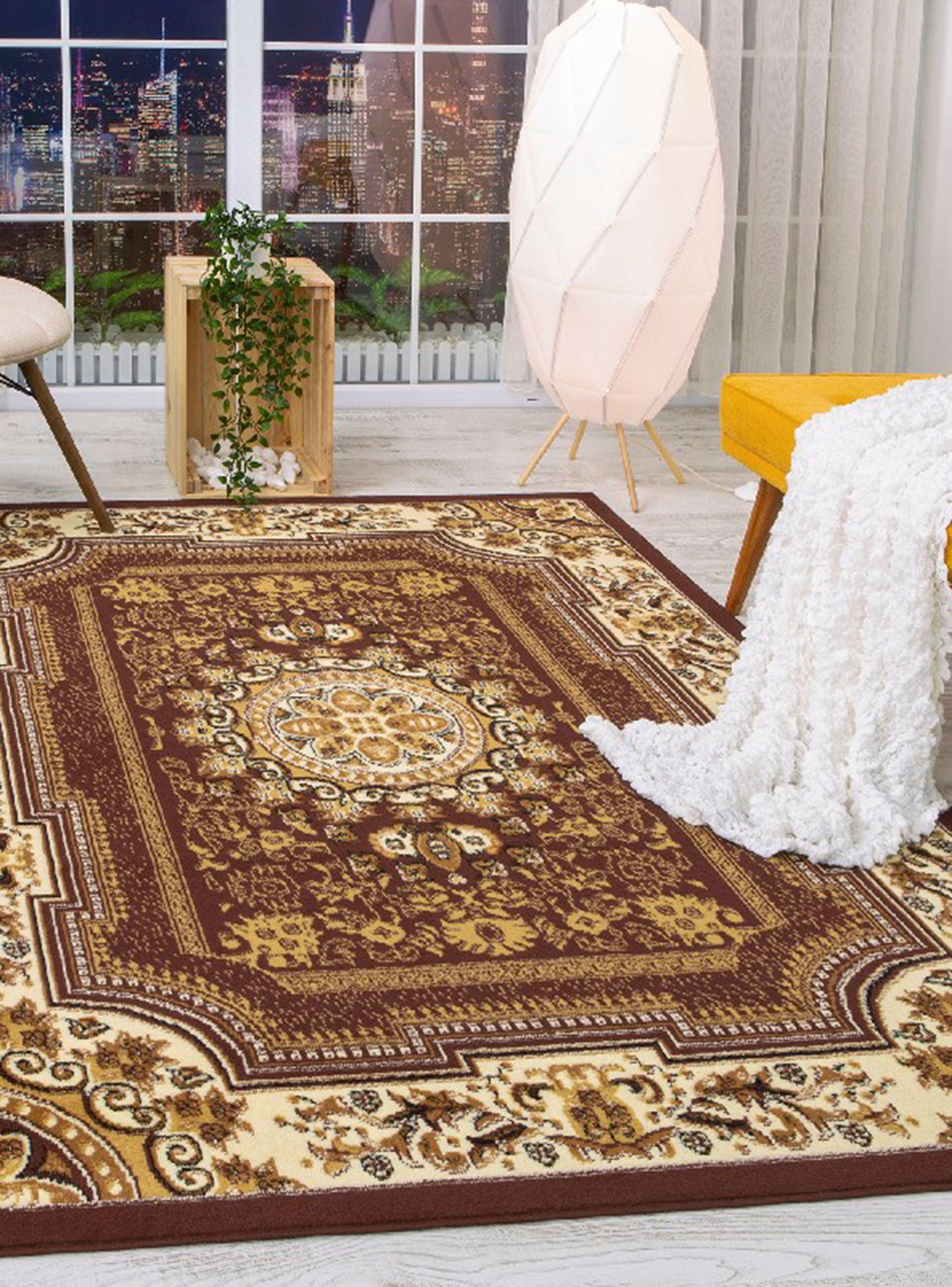 Alfombra 200 x 290 cm Kashan King Café-4