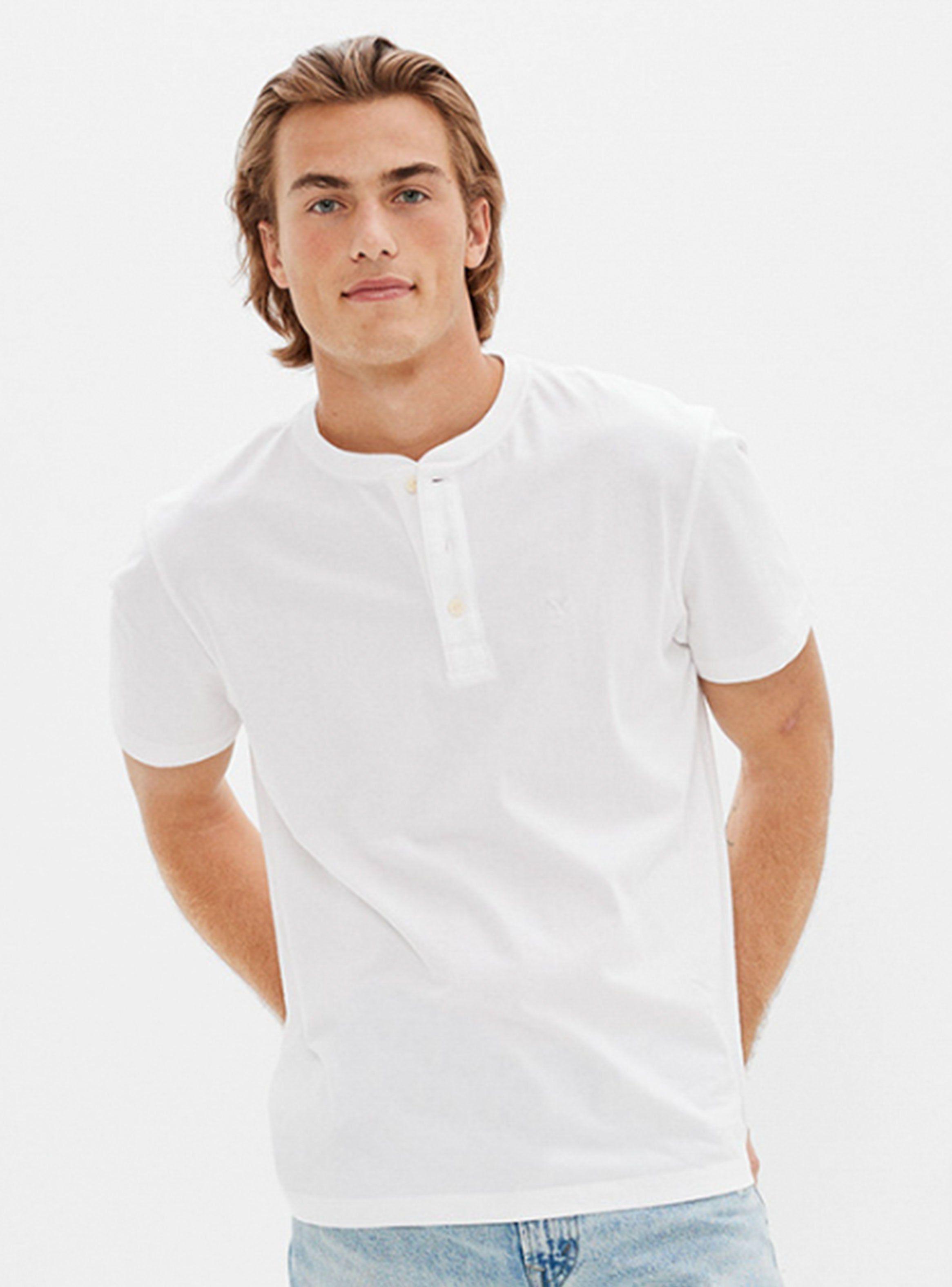 Polera Henley Manga Corta Hombre Super Soft-0