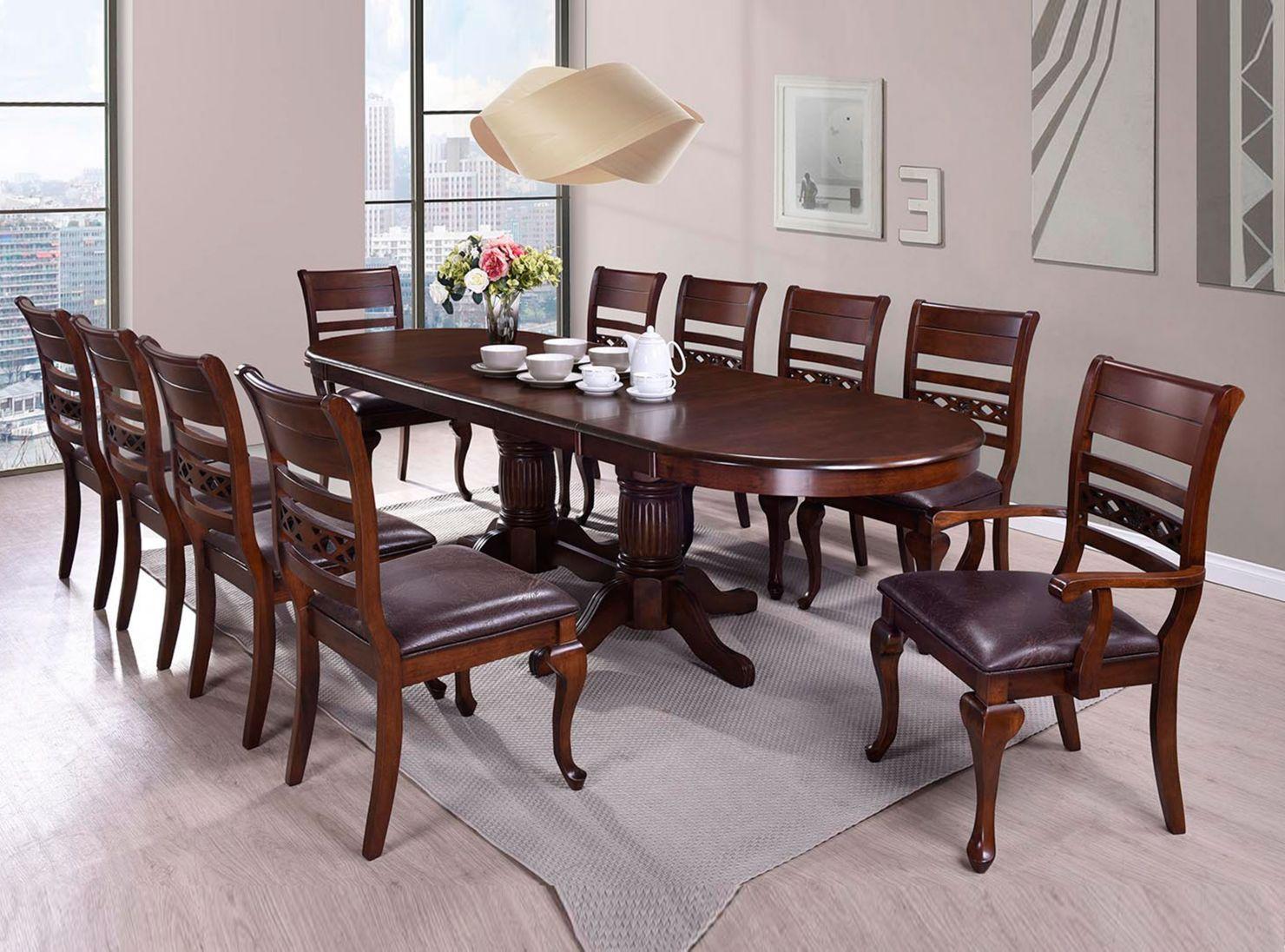 Juego de Comedor Extensible Isabel + 8 Sillas + 2 Sitiales Attimo-7
