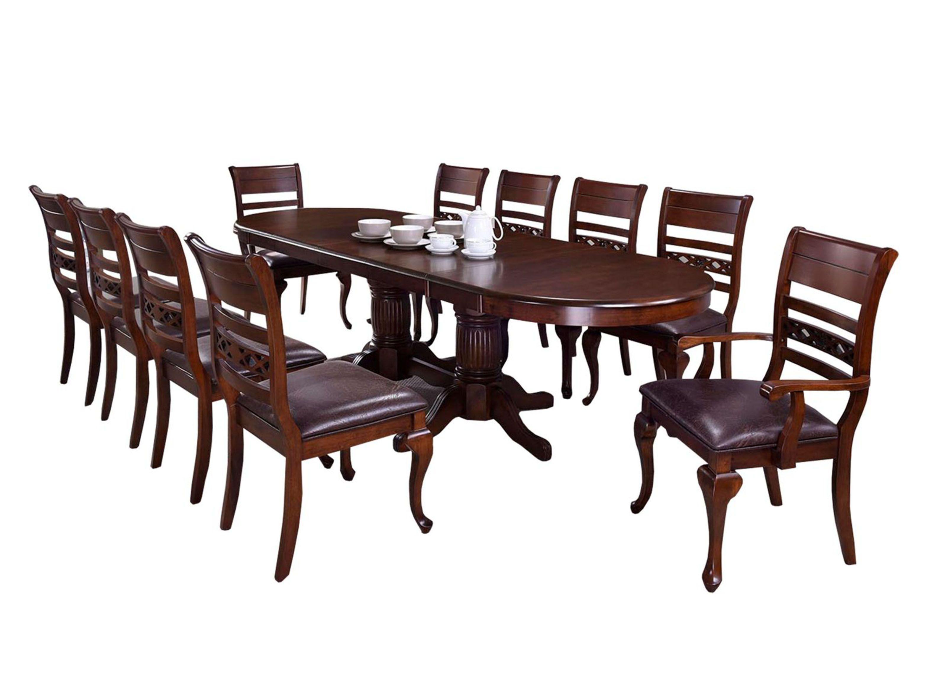 Juego de Comedor Extensible Isabel + 8 Sillas + 2 Sitiales Attimo-1