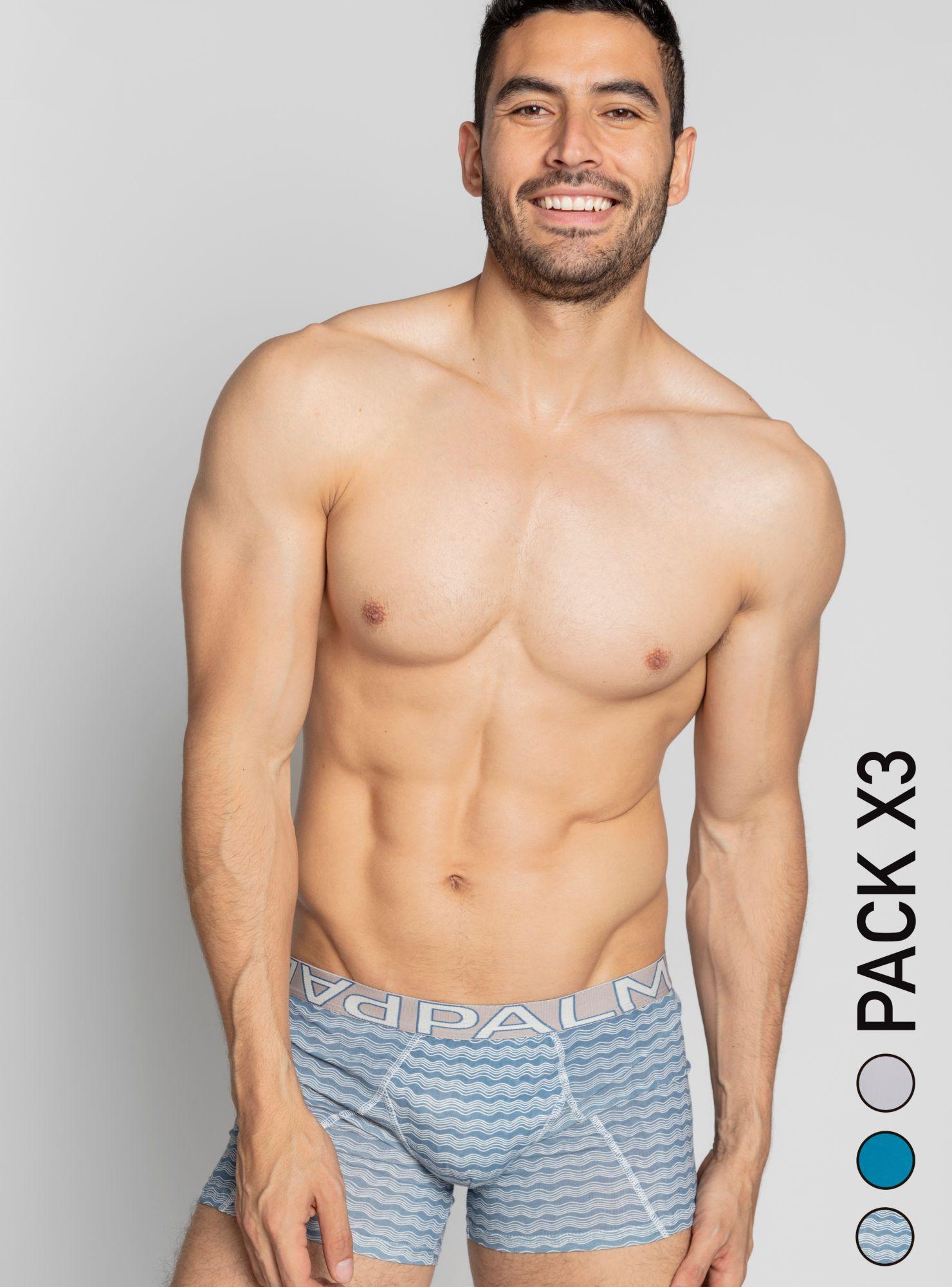 Tripack Boxer Calce Largo Algodón-0