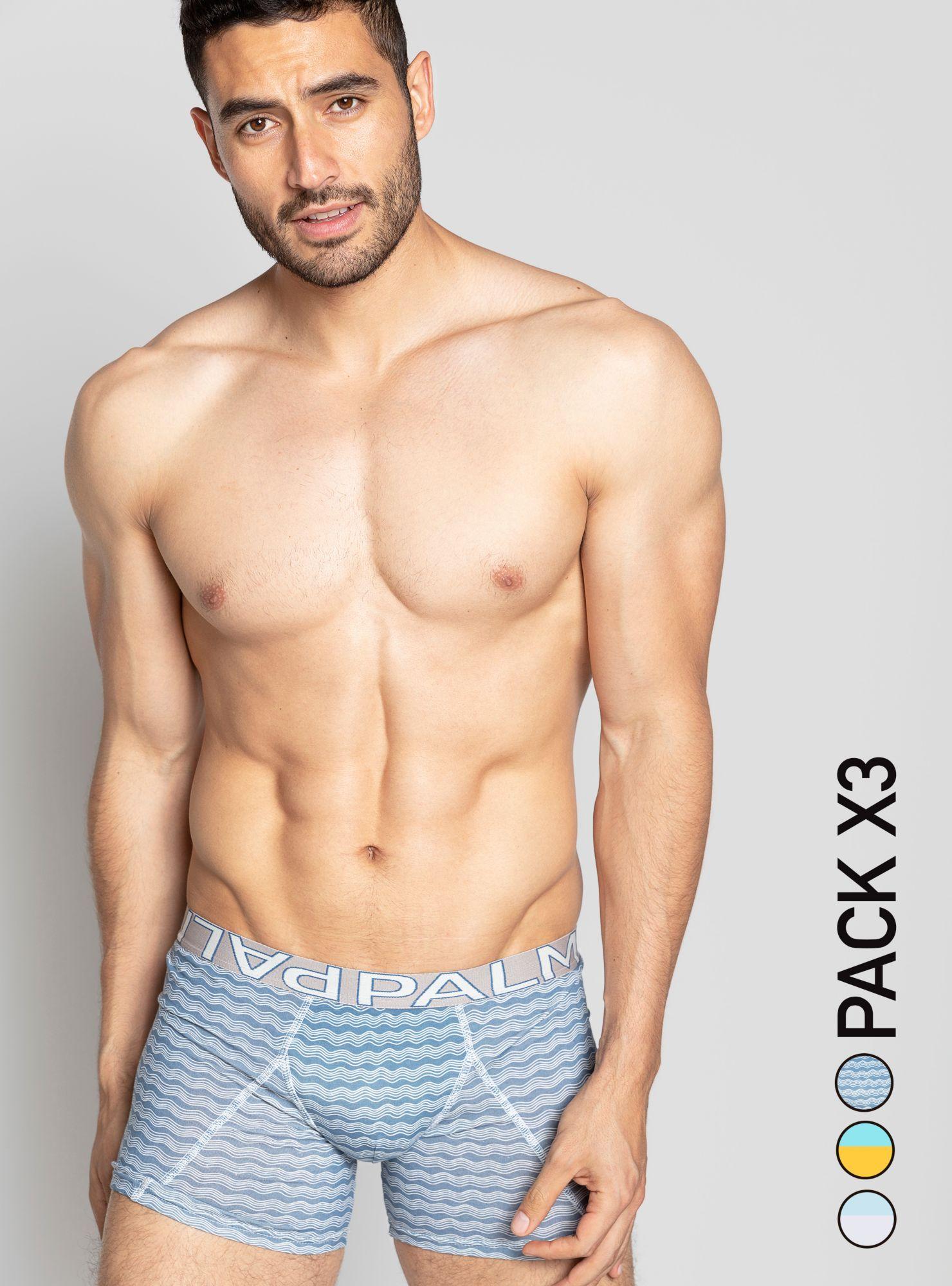 Tripack Boxer Calce Largo Algodón-0