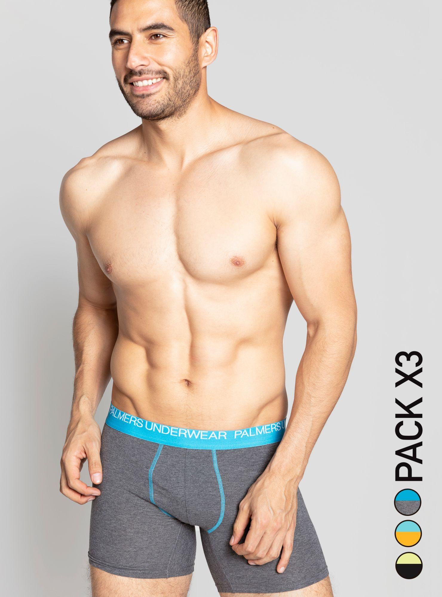 Tripack Boxer Calce Largo Algodón-0