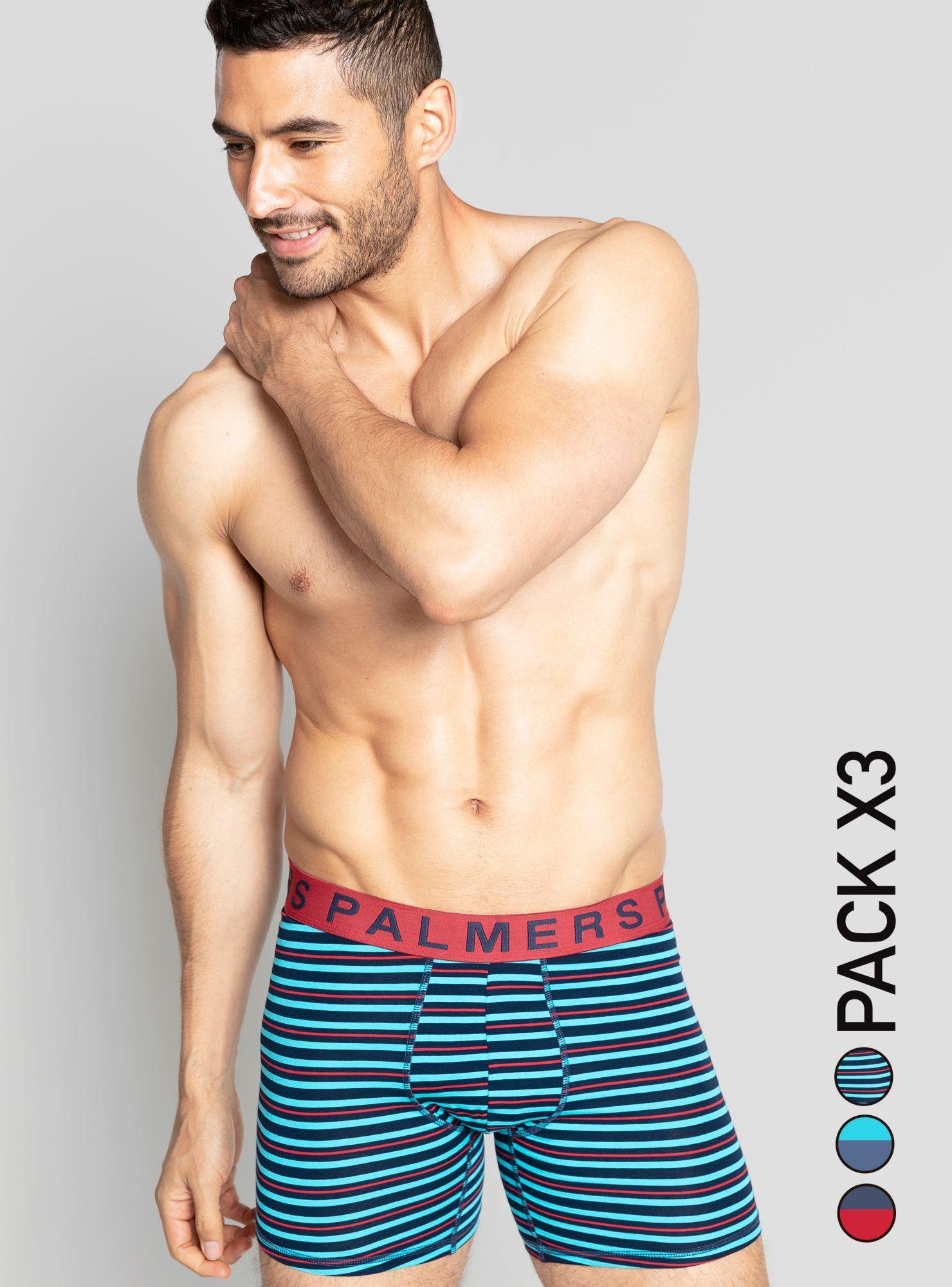 Tripack Boxer Calce Largo Algodón-0