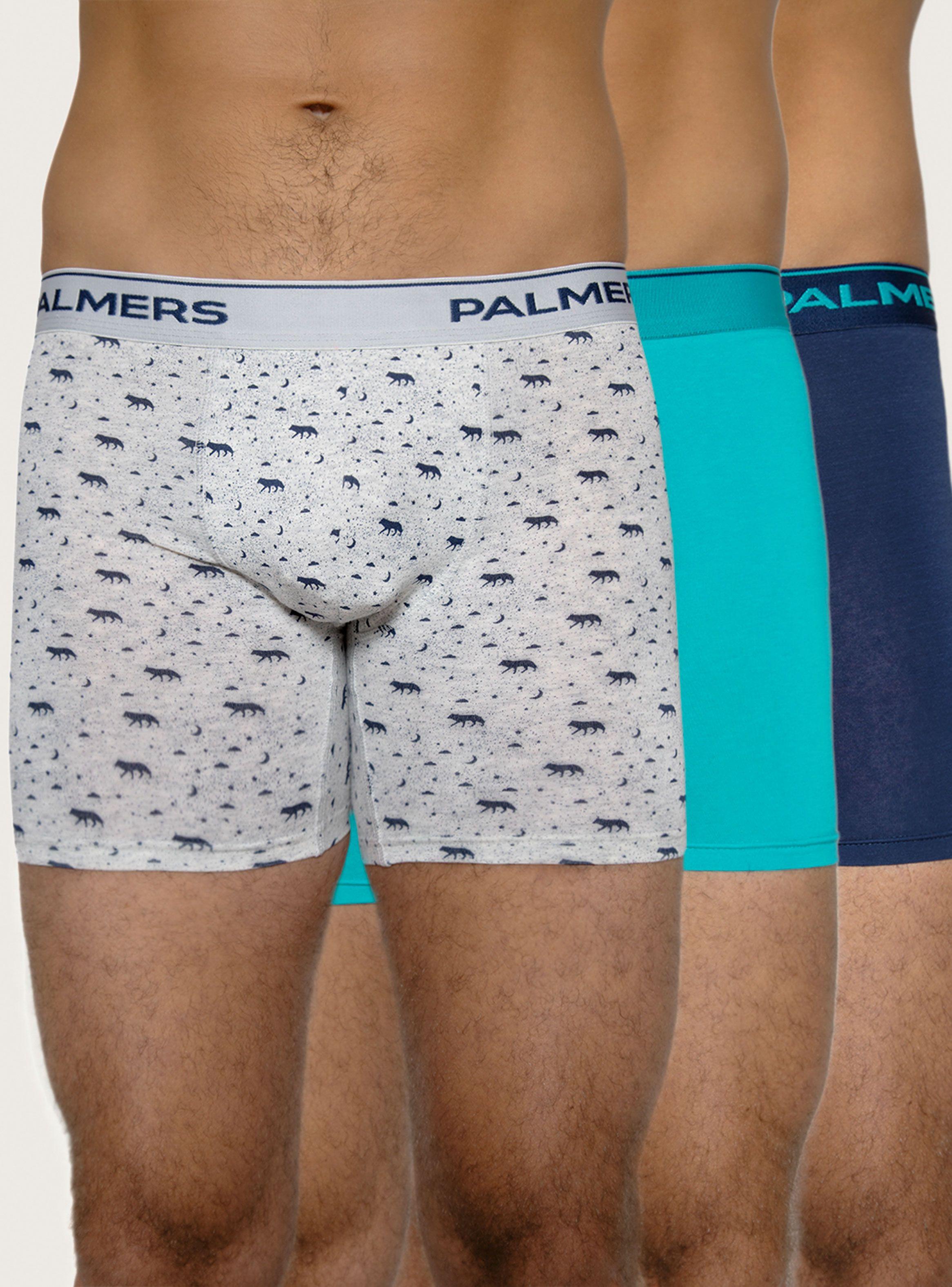 Tripack Boxer Calce Largo Algodón-0