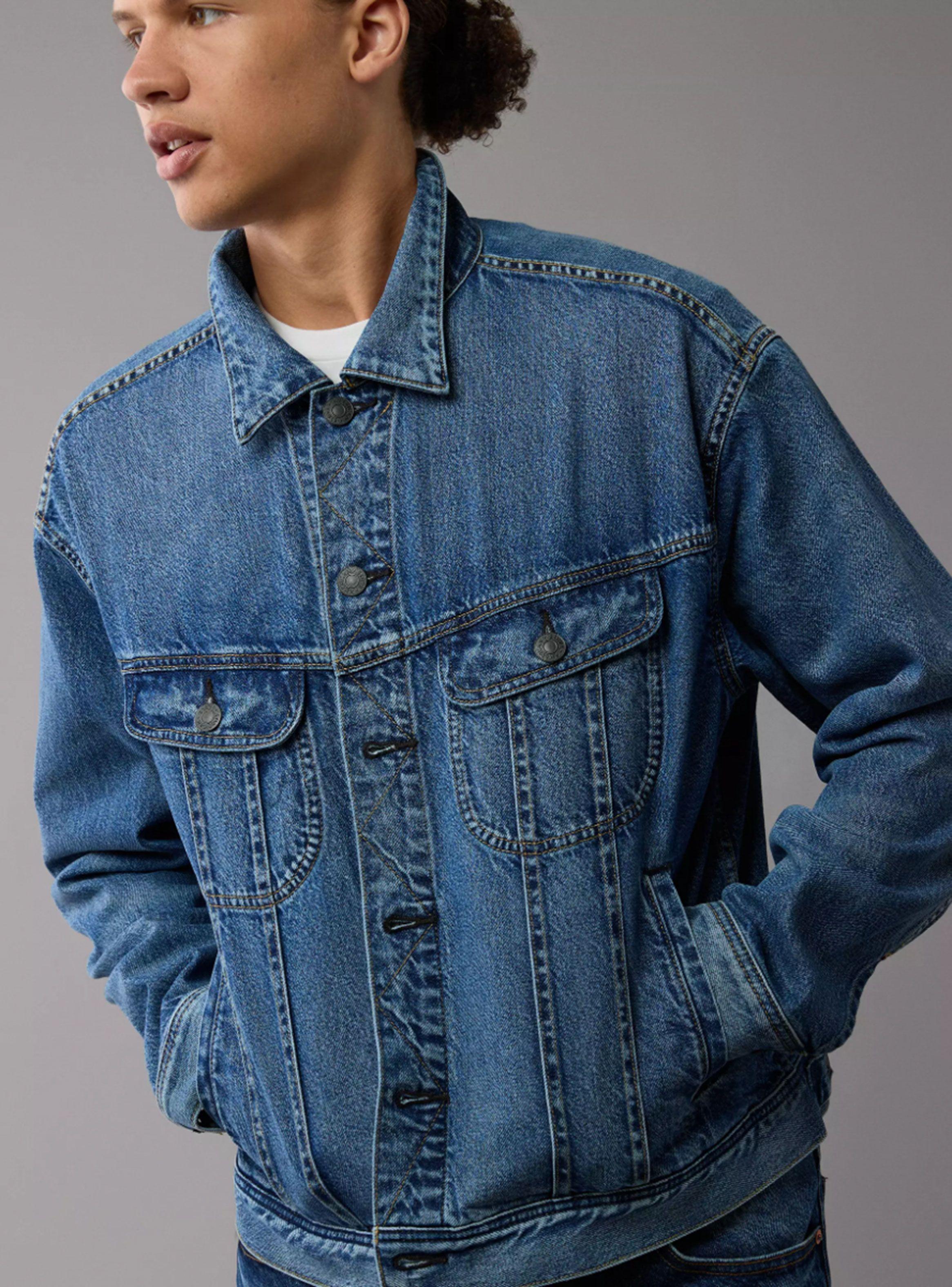 Chaqueta AE de denim tipo trucker-2
