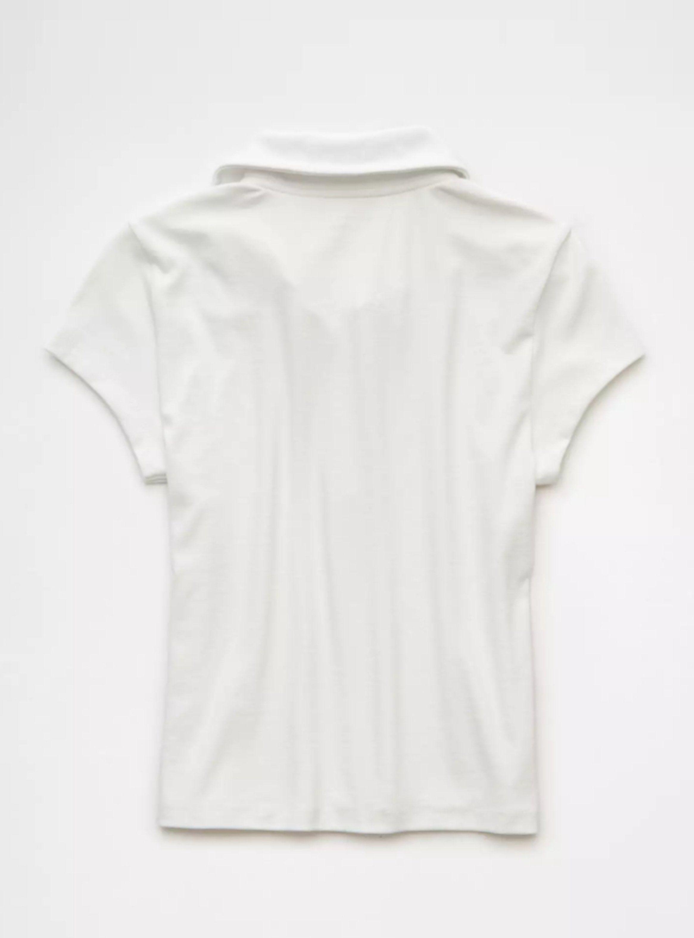 Polera Ae Manga Corta con Botones y Cuello-4