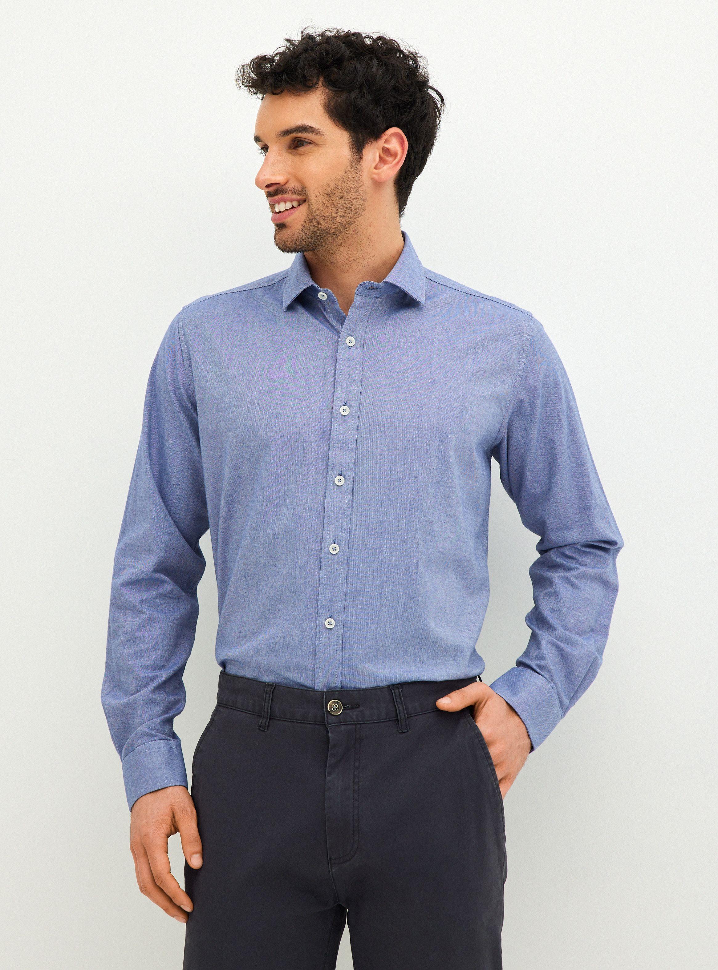 Camisa Solid Button-0