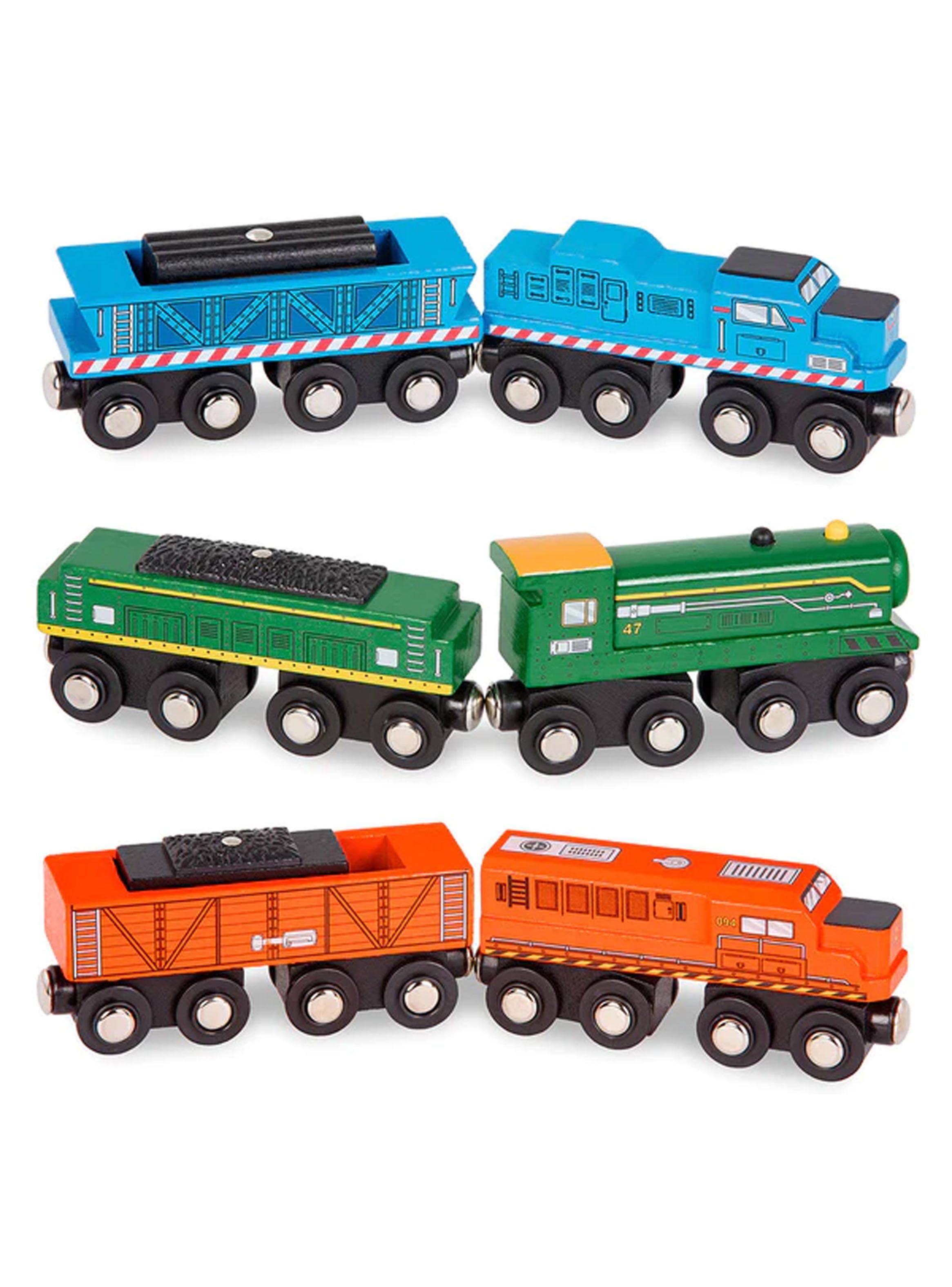 Battat Trenes y vagones de madera Caramba-0