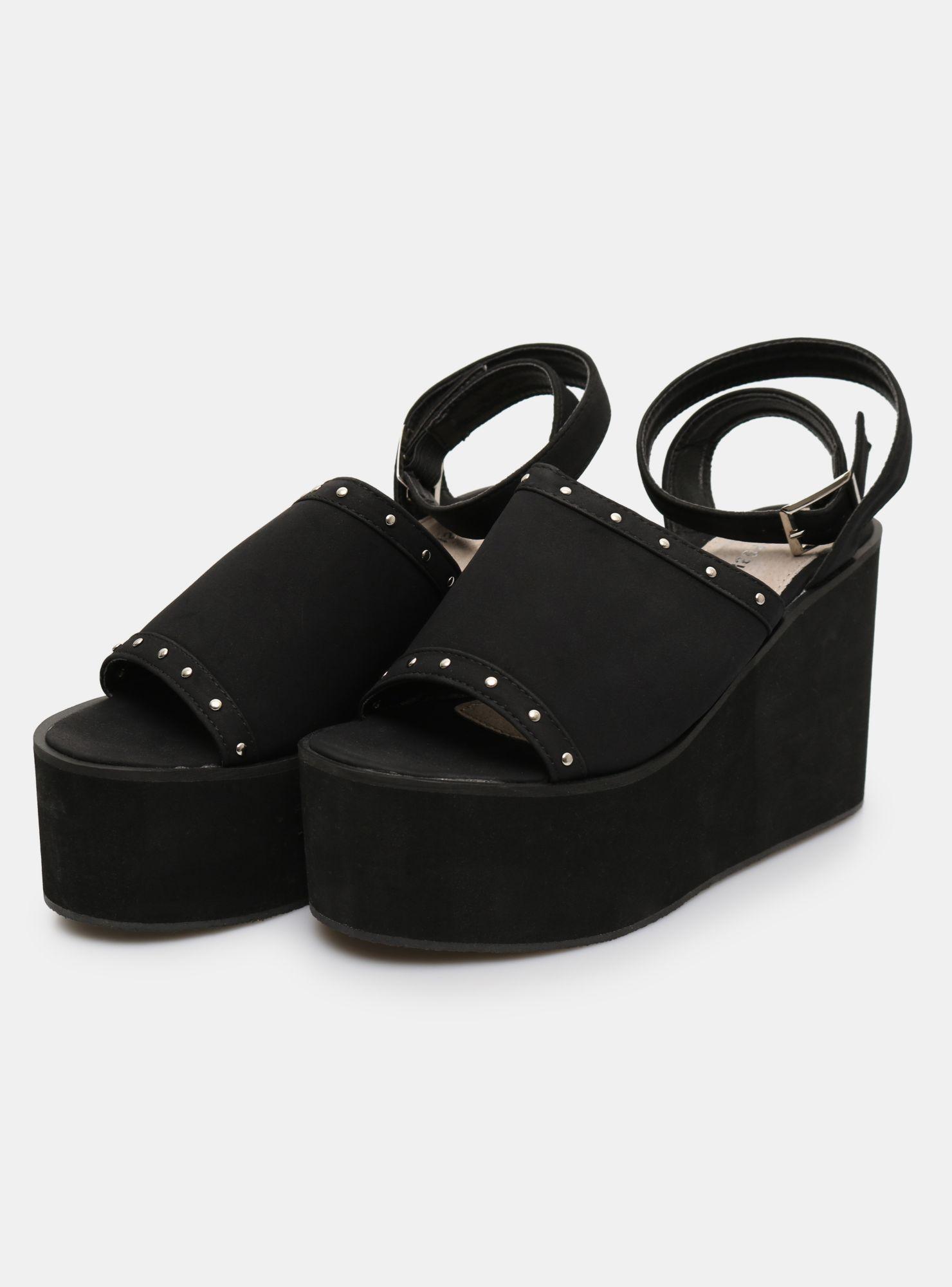 Sandalia Opposite Plataforma Líneas-1