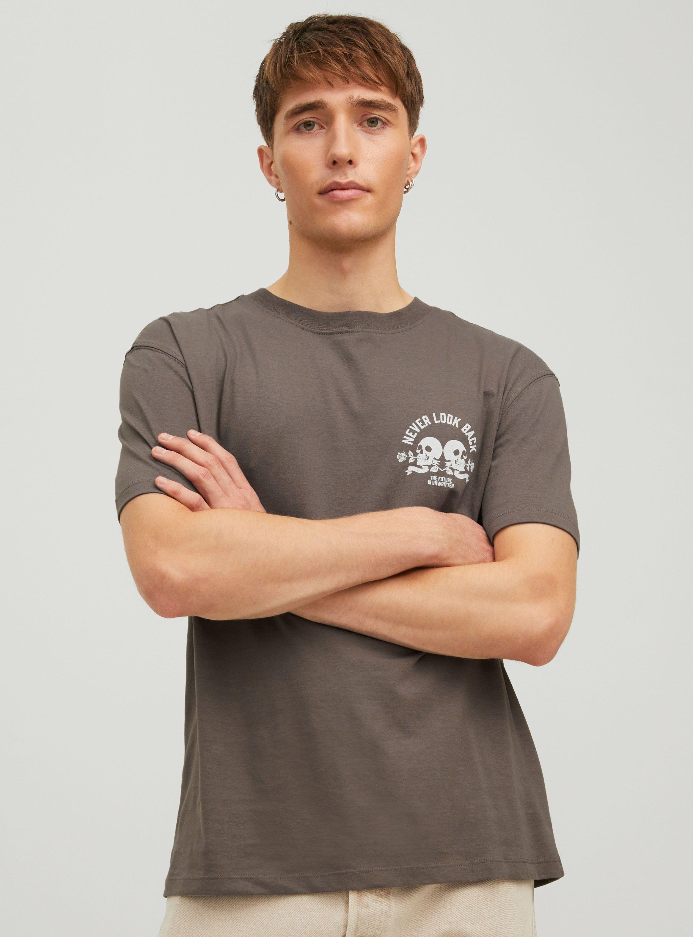 Camisa Cuello V Estampada Espalda Never-0