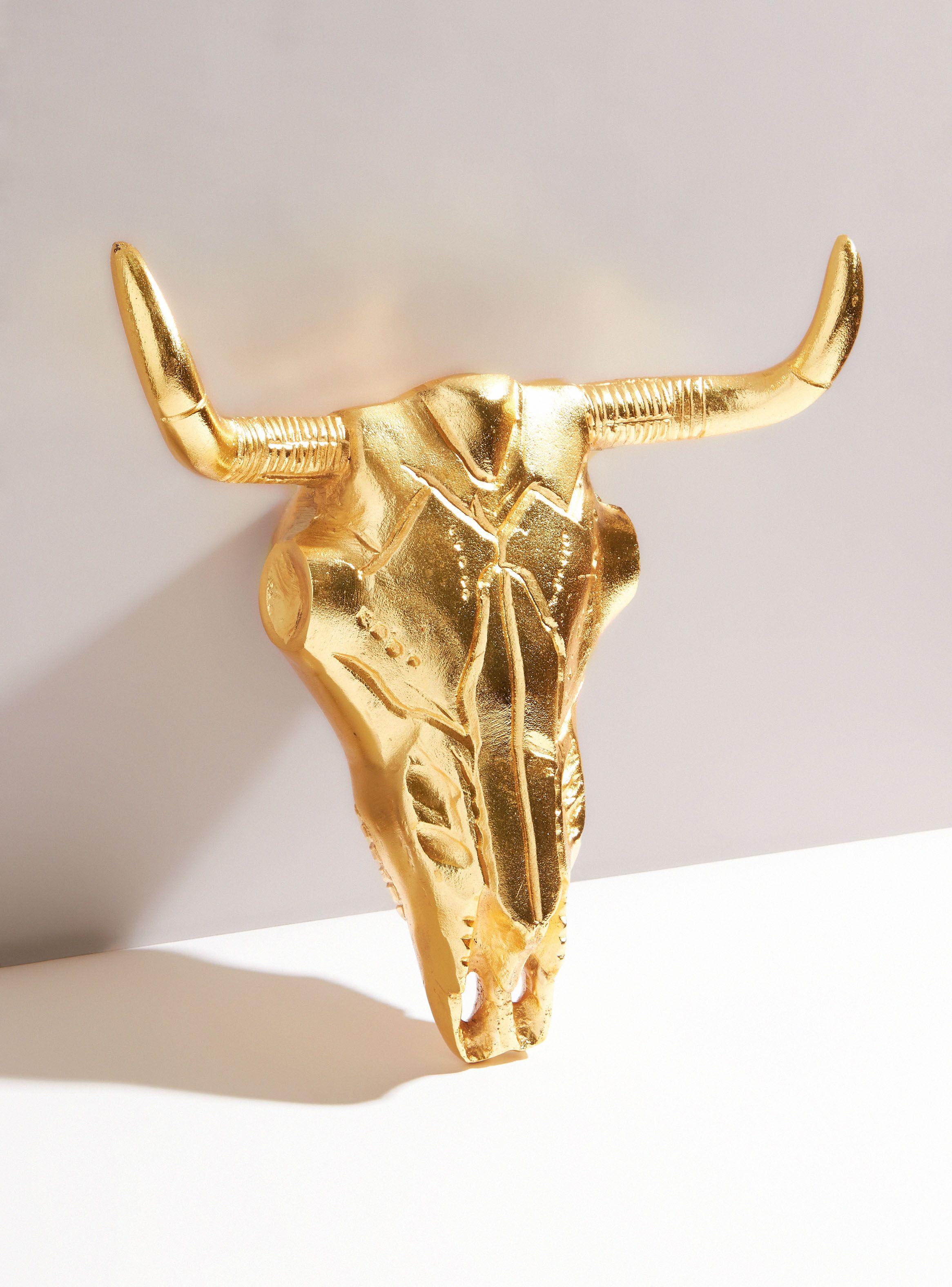 Adorno Cabeza Toro Gold-0