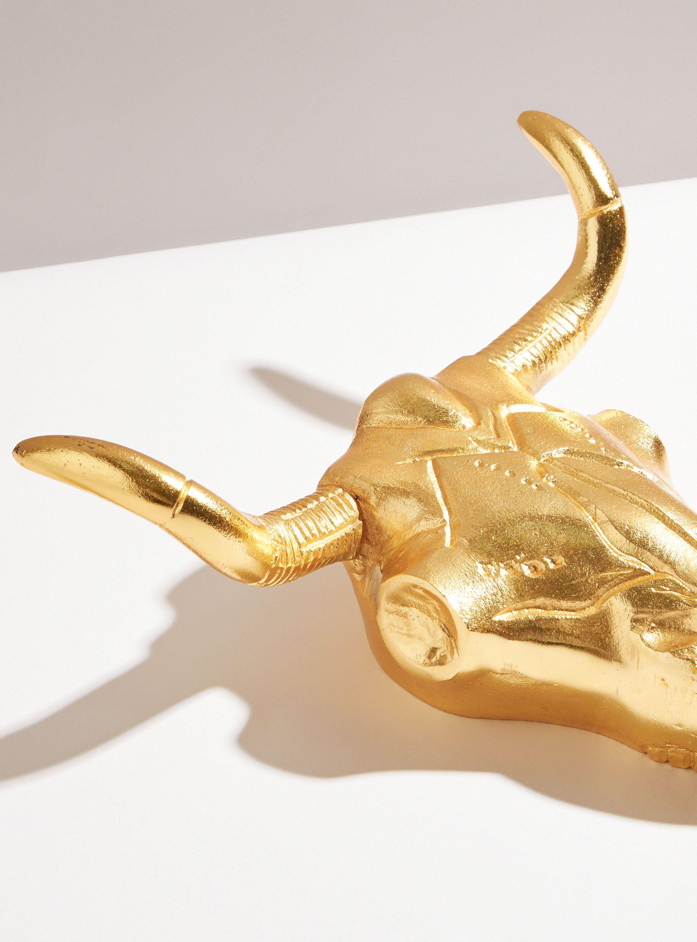 Adorno Cabeza Toro Gold-1