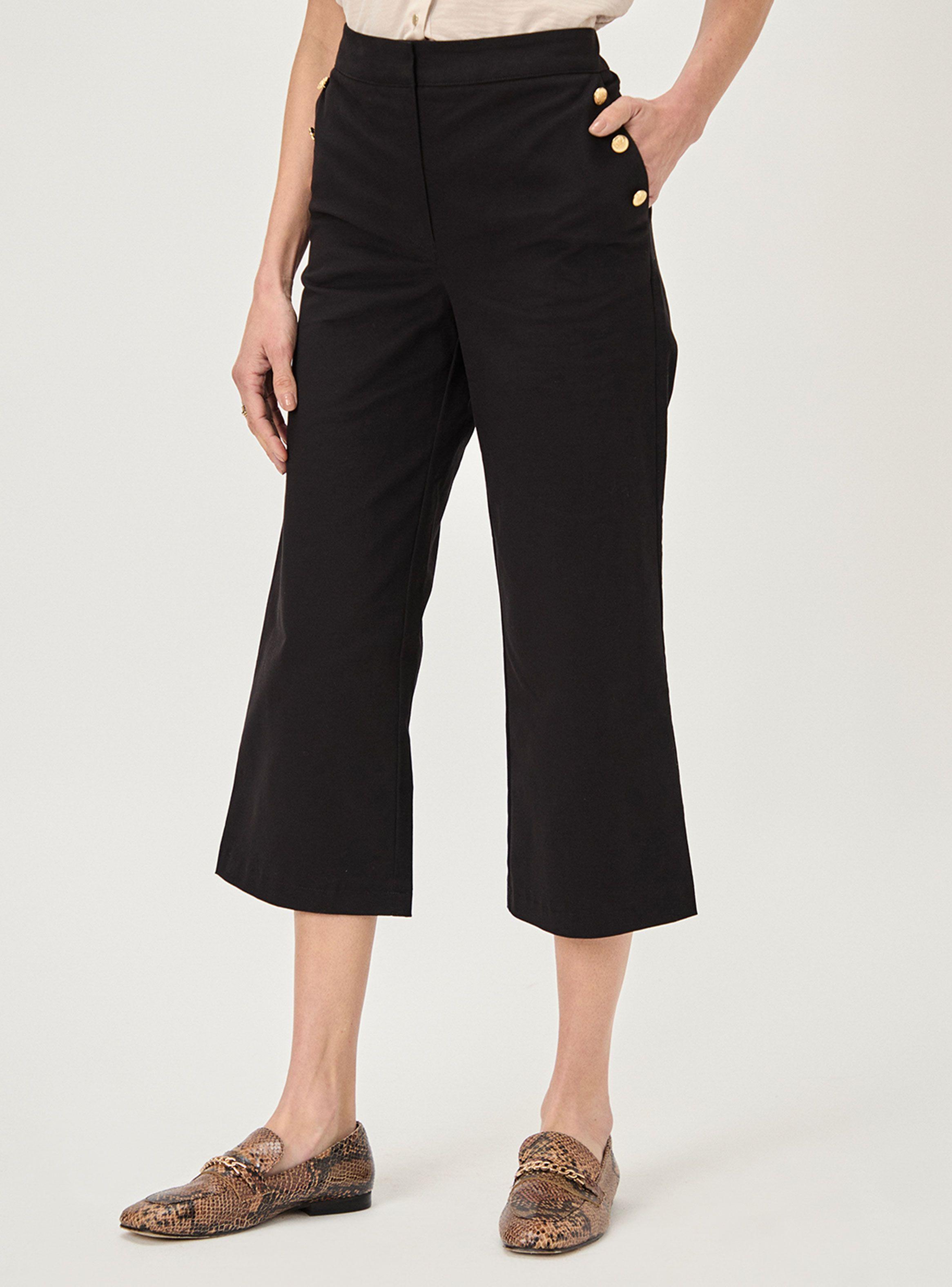 Bermuda Capri Botones Básico Color-0