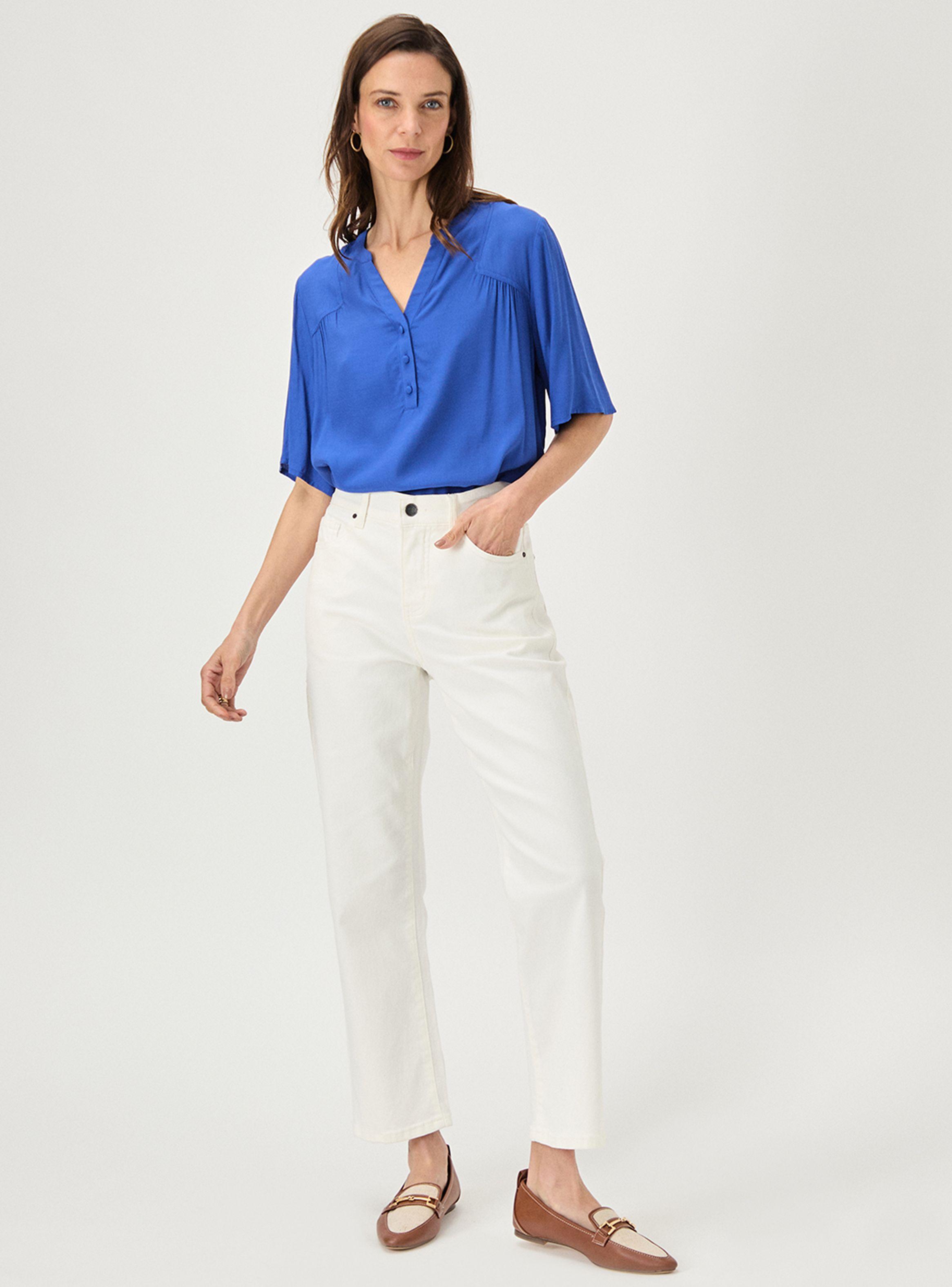 Blusa Viscosa Cuello Mao-2