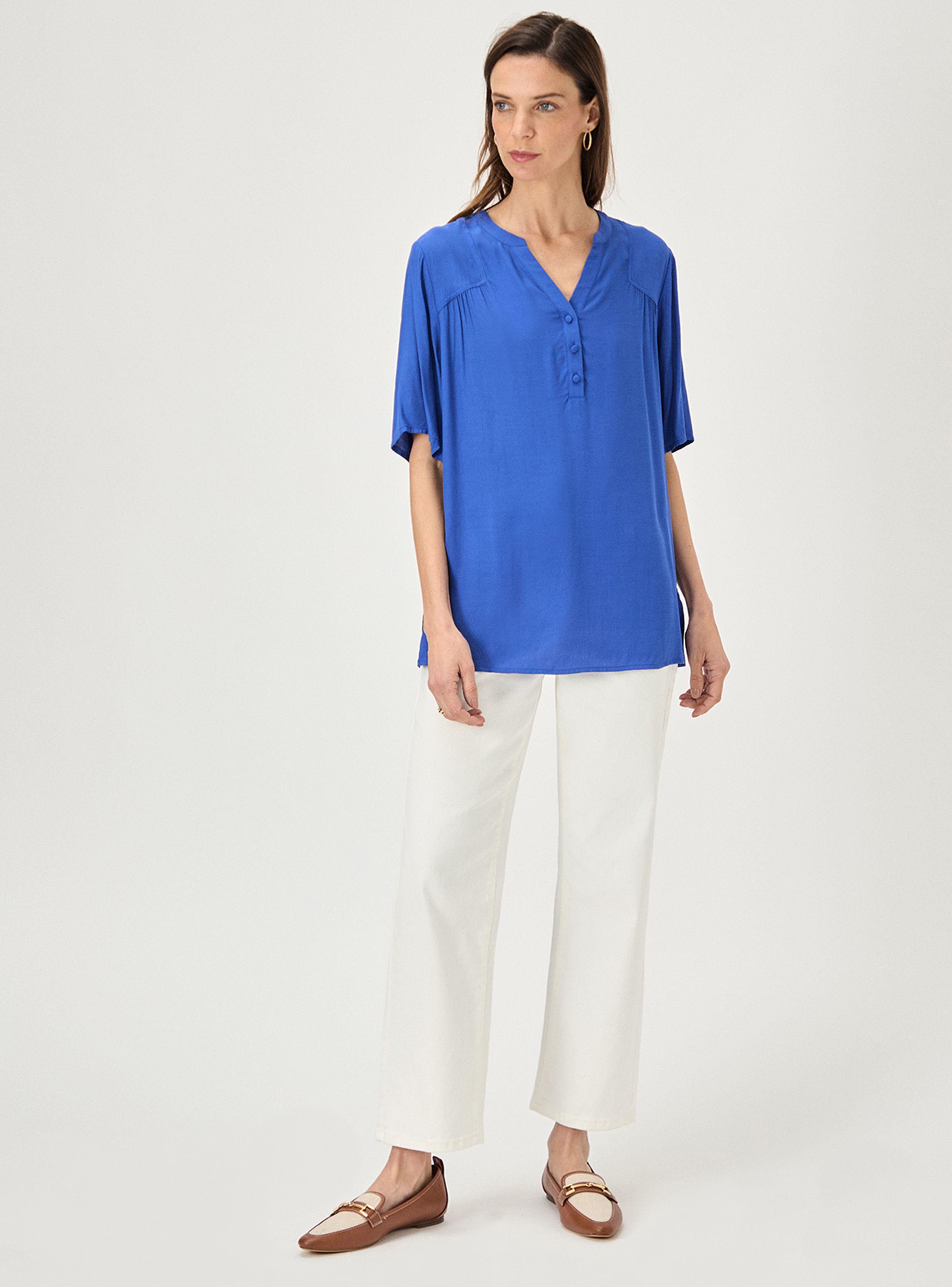 Blusa Viscosa Cuello Mao-3