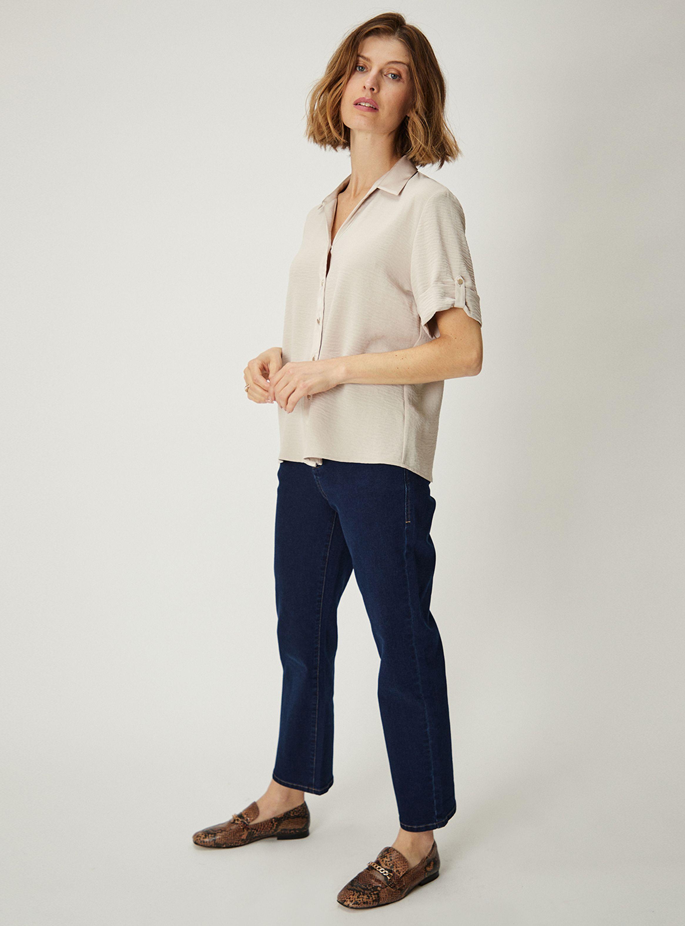 Blusa Camisera Aplicación Satín-3