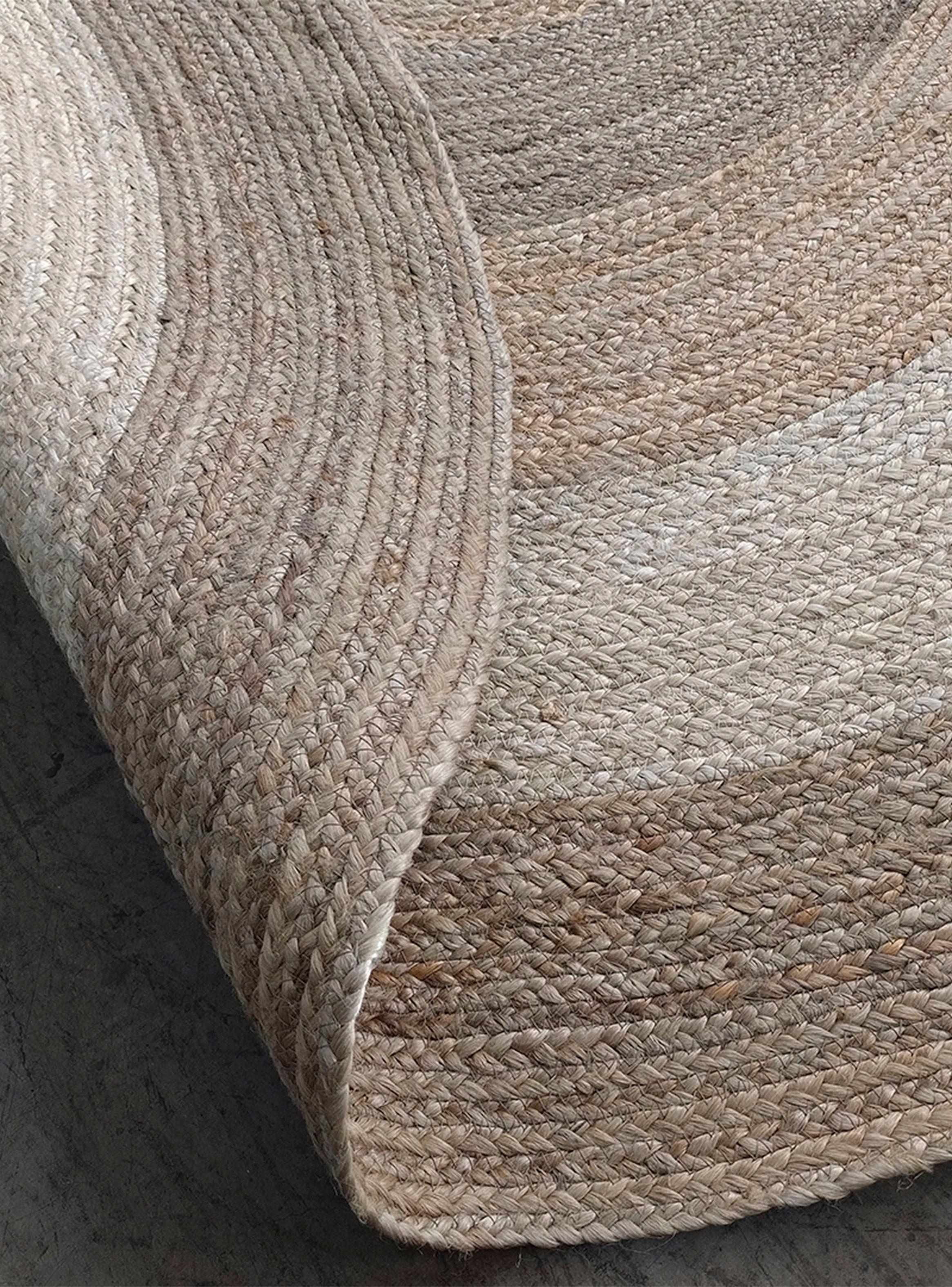 Alfombra Yute Braided Redonda 200x200 cm Beige-2