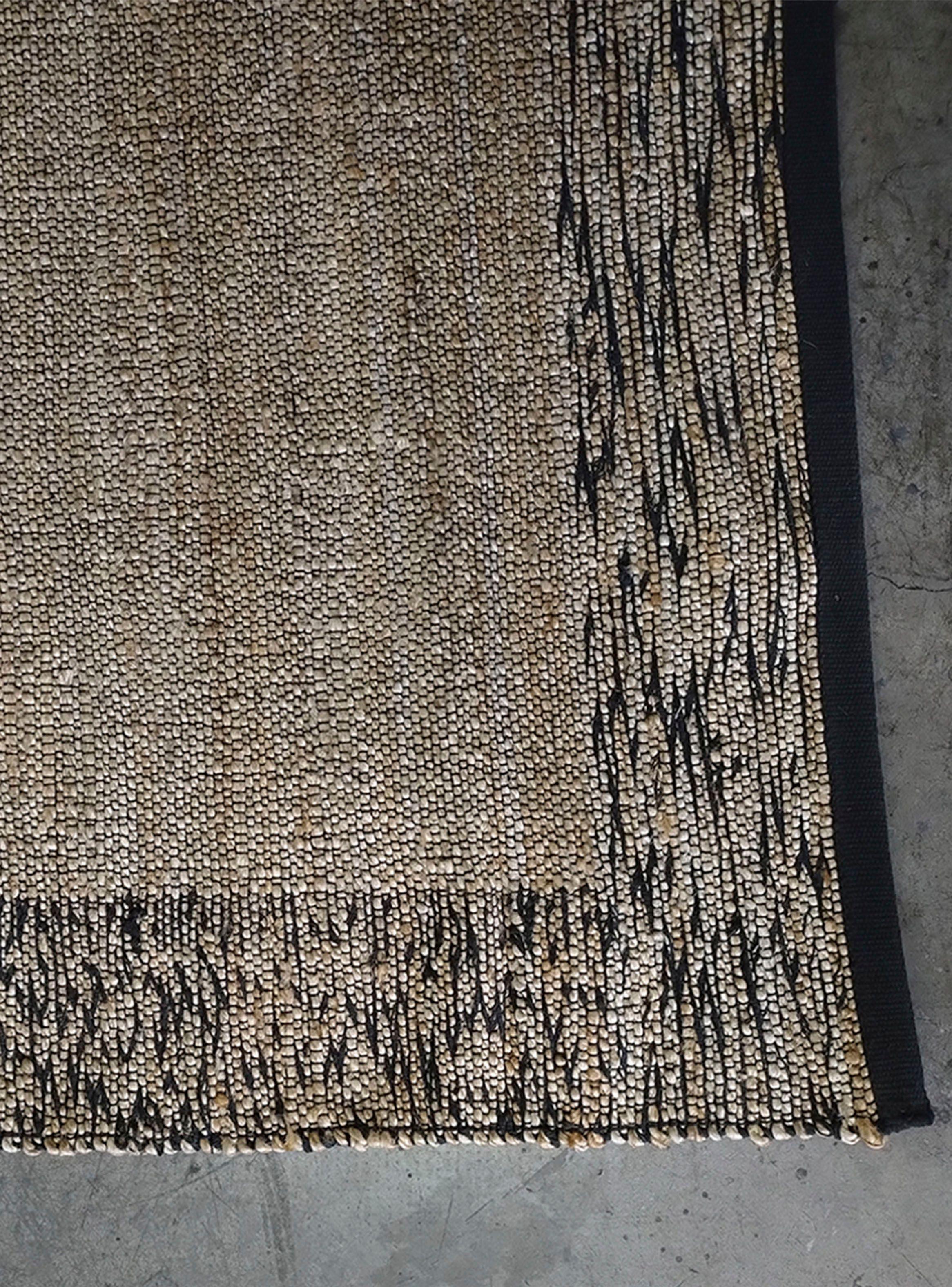 Bajada de Cama Melange 60x90 cm Negro Beige-2