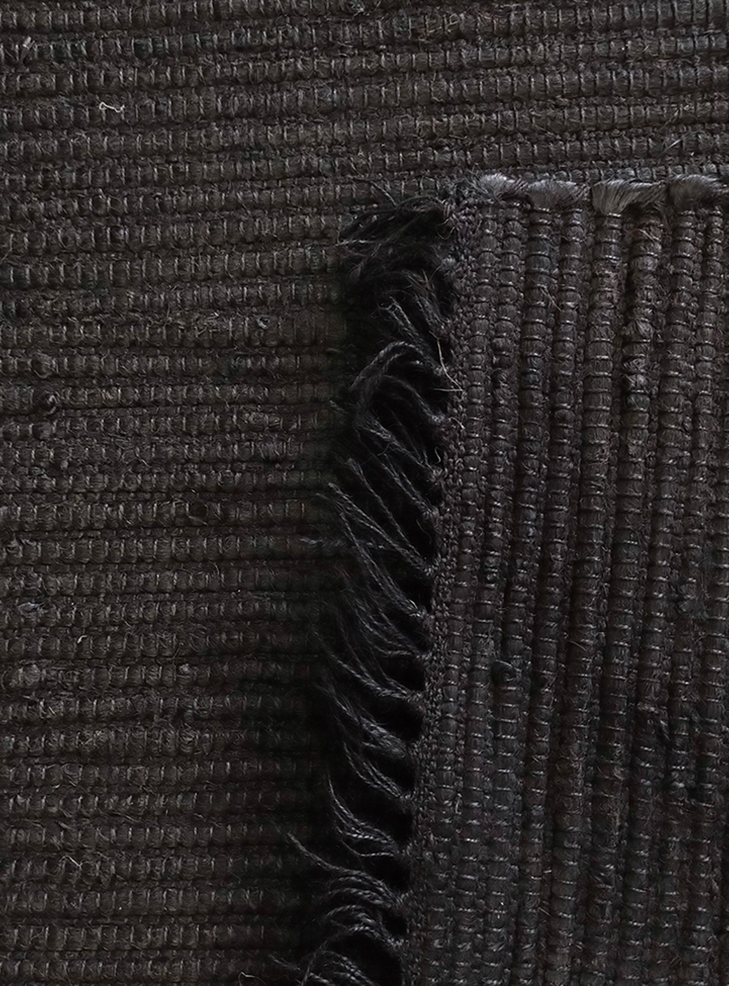 Alfombra Yute Bombay 160x230 cm Negro-1