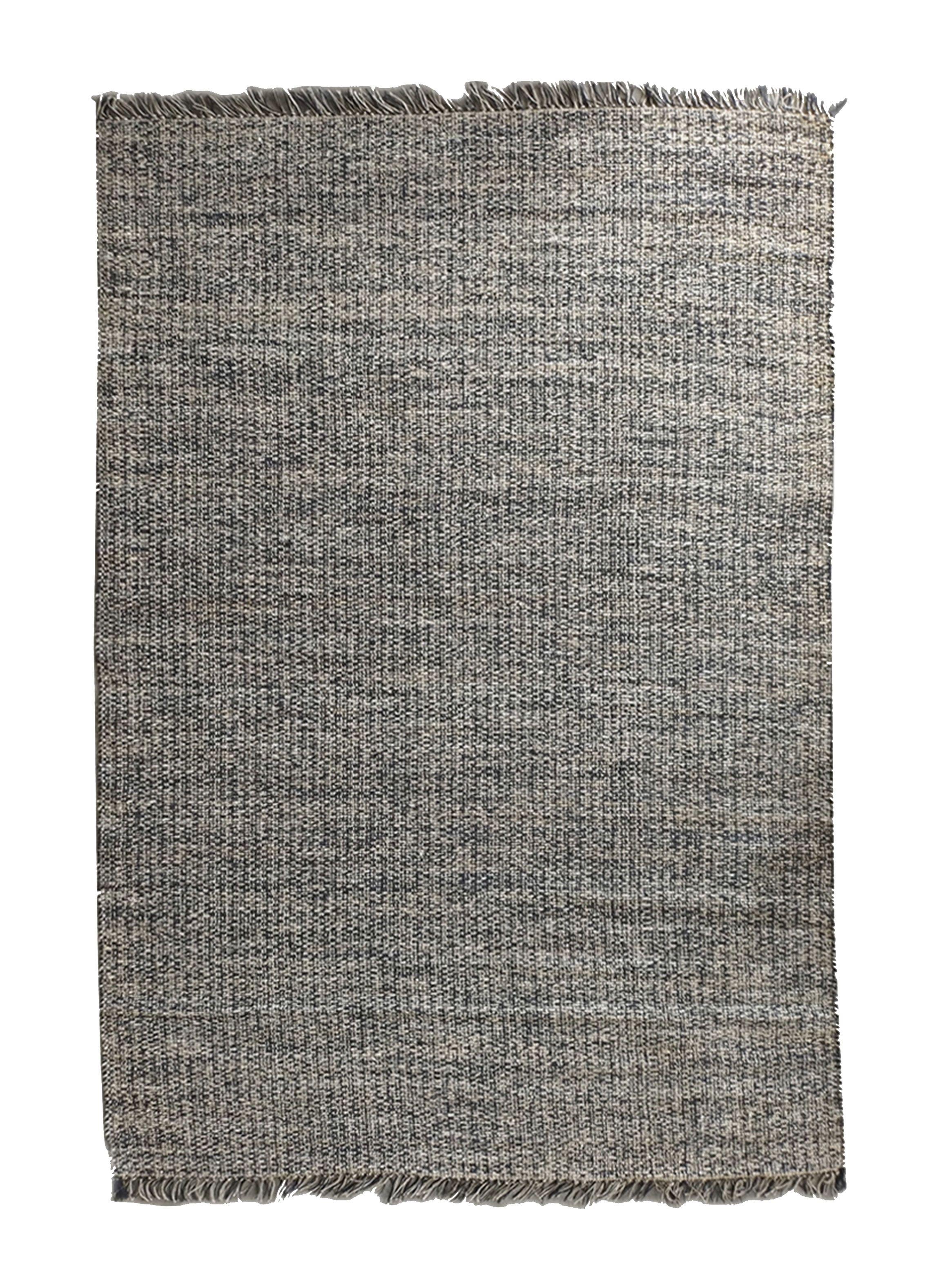 Alfombra Yute Melange 160x230 cm Negro-0