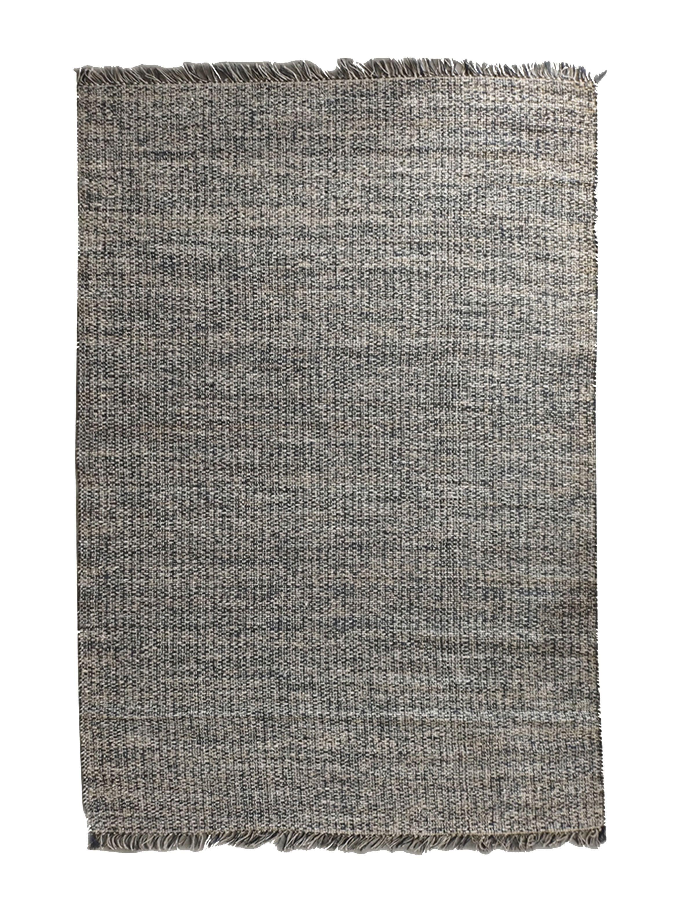 Alfombra Yute Melange 240x340 cm Negro-0