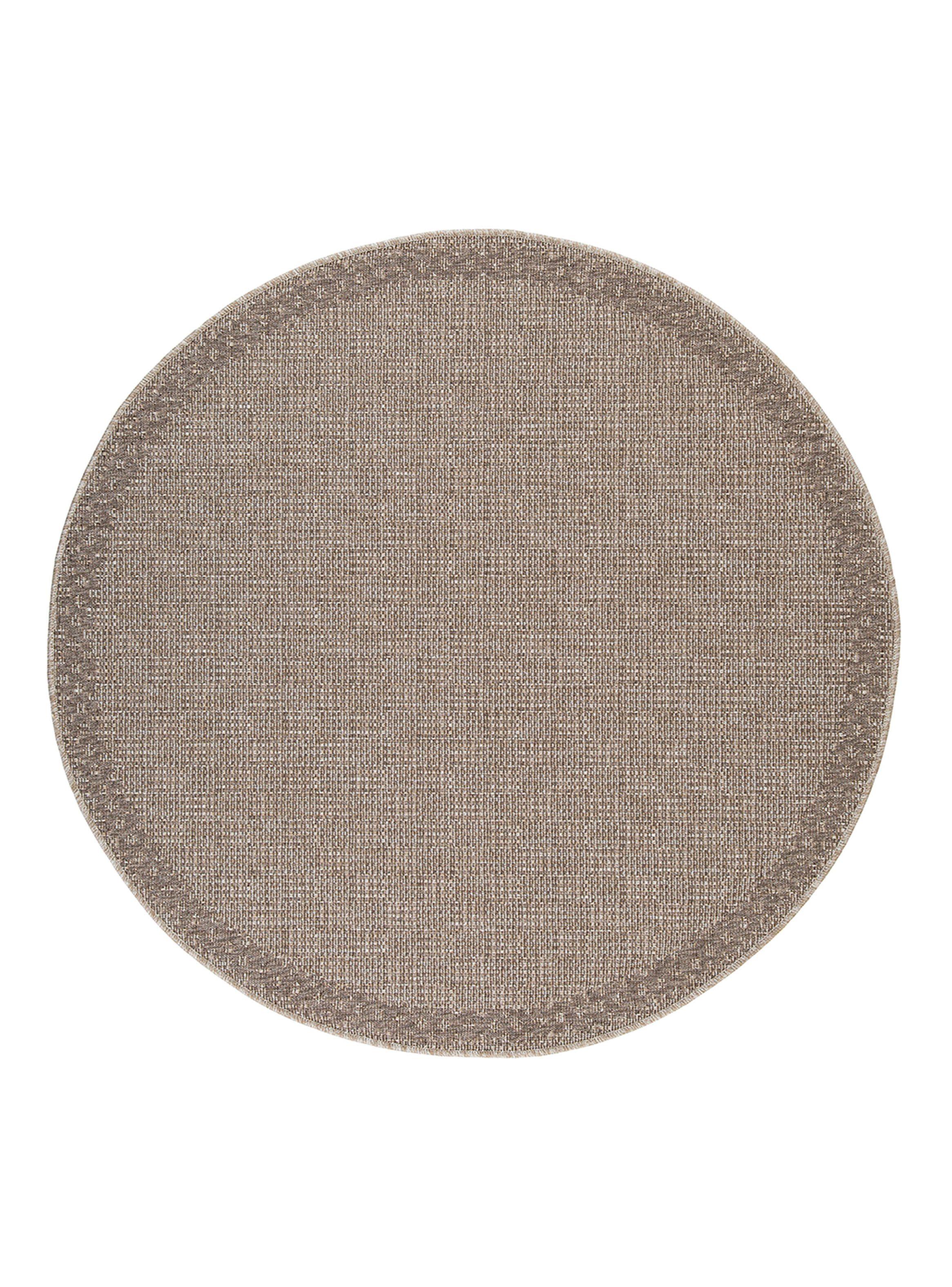 Alfombra Redonda Venus Beige 150x150 cm-0