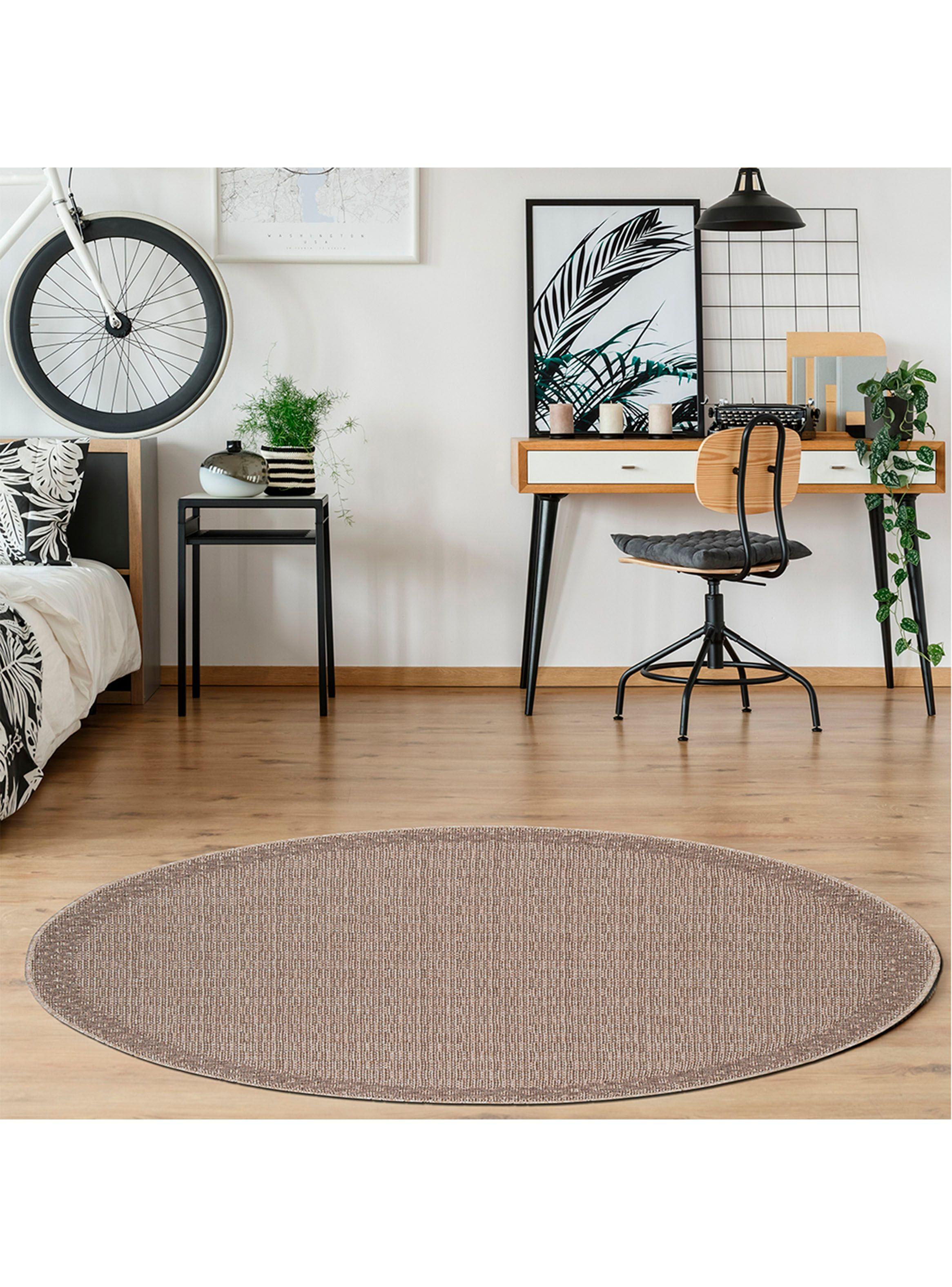 Alfombra Redonda Venus Beige 150x150 cm-2