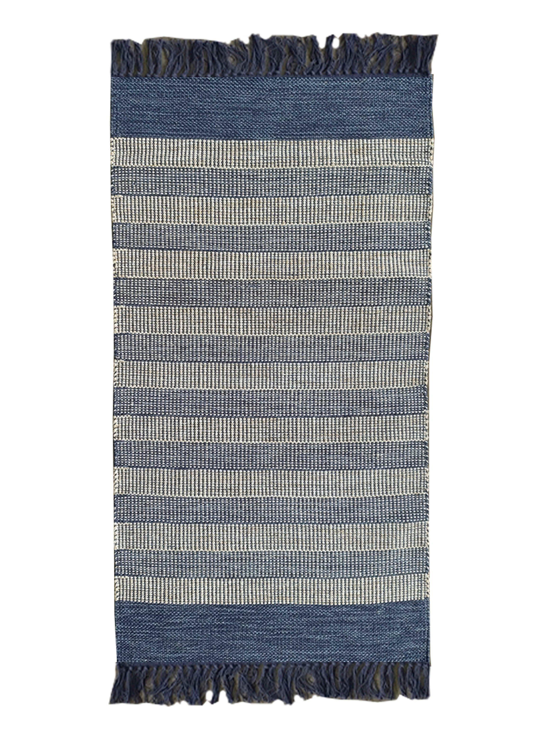 Bajada de Cama Kalu 65x120 cm Azul-0