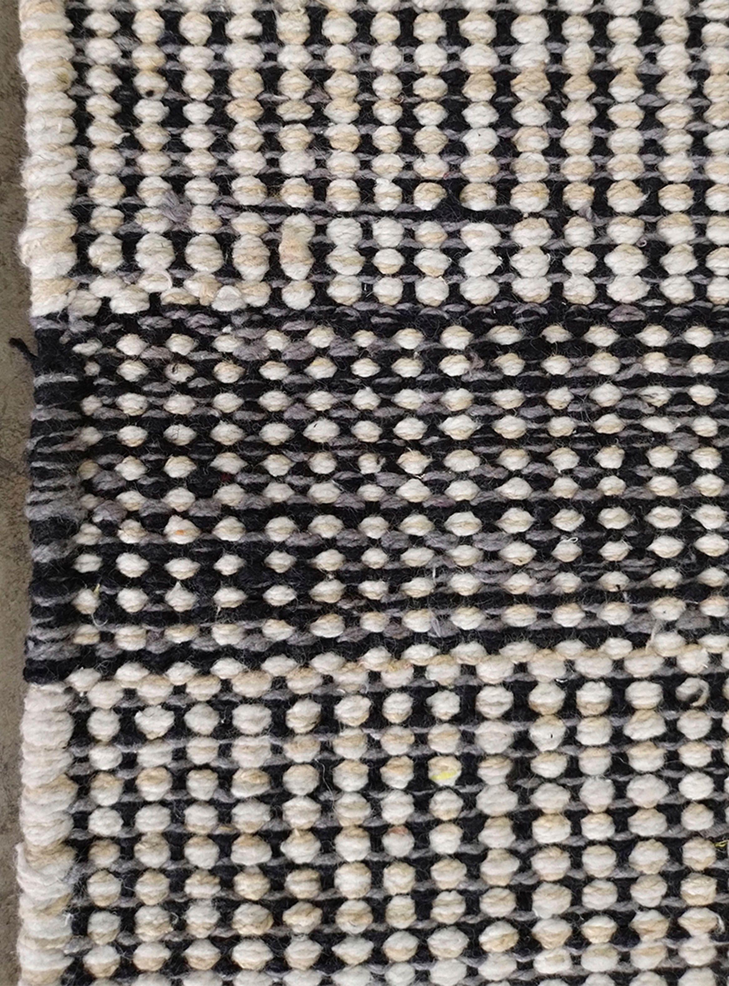 Alfombra de Pasillo Kalu 65x230 cm Negro-2