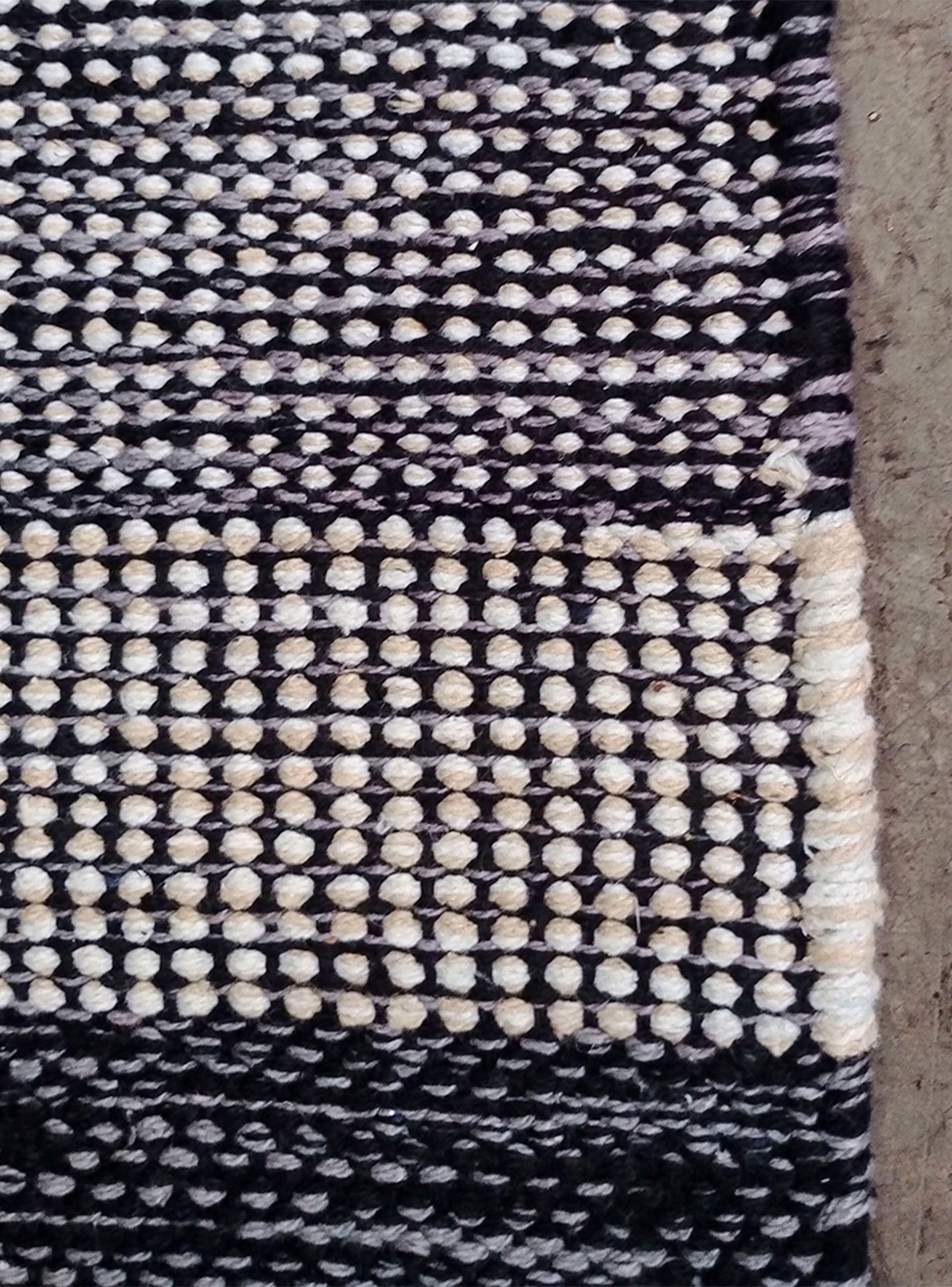 Alfombra de Pasillo Kalu 65x230 cm Negro-1