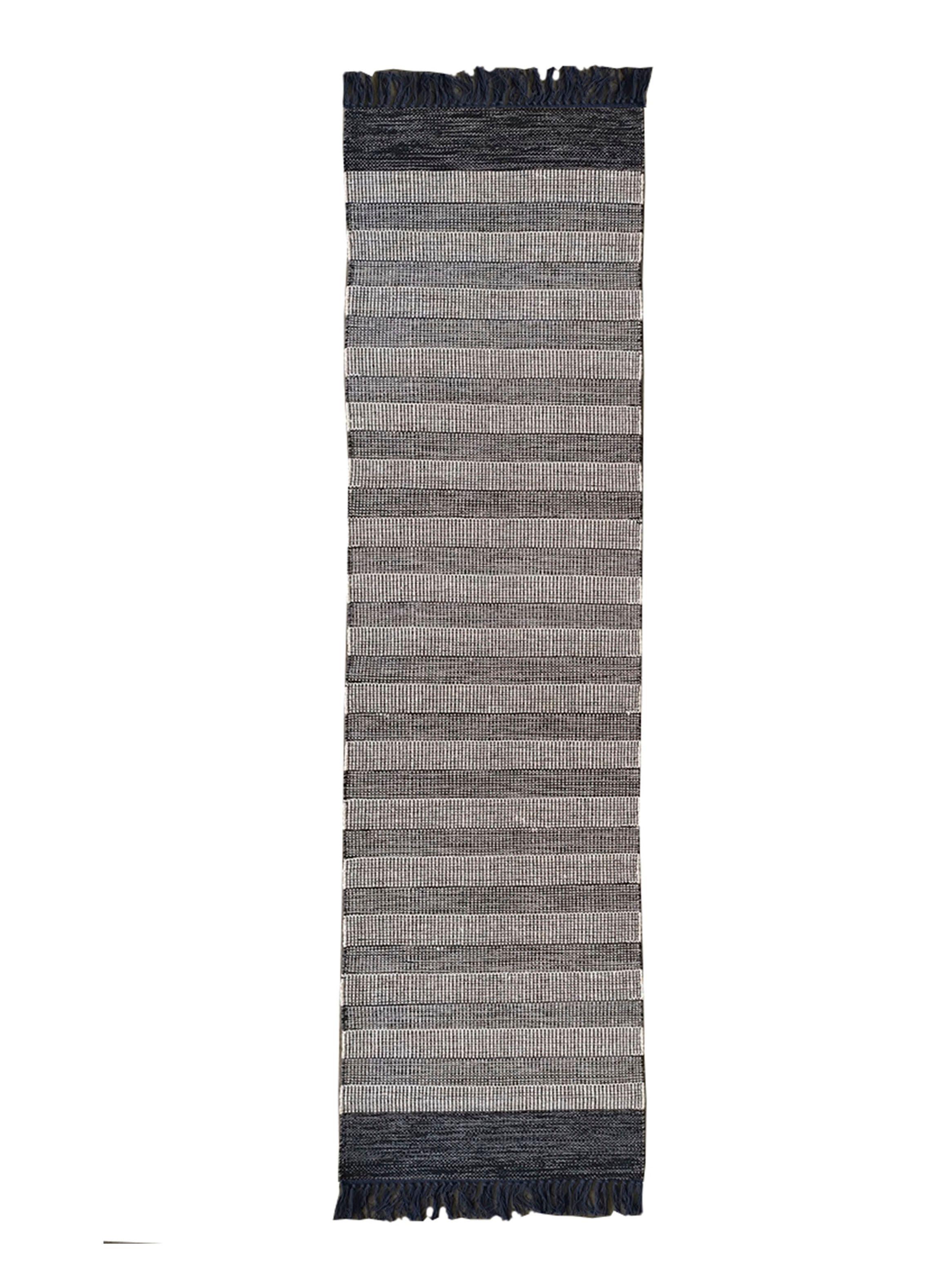 Alfombra de Pasillo Kalu 65x230 cm Negro-0