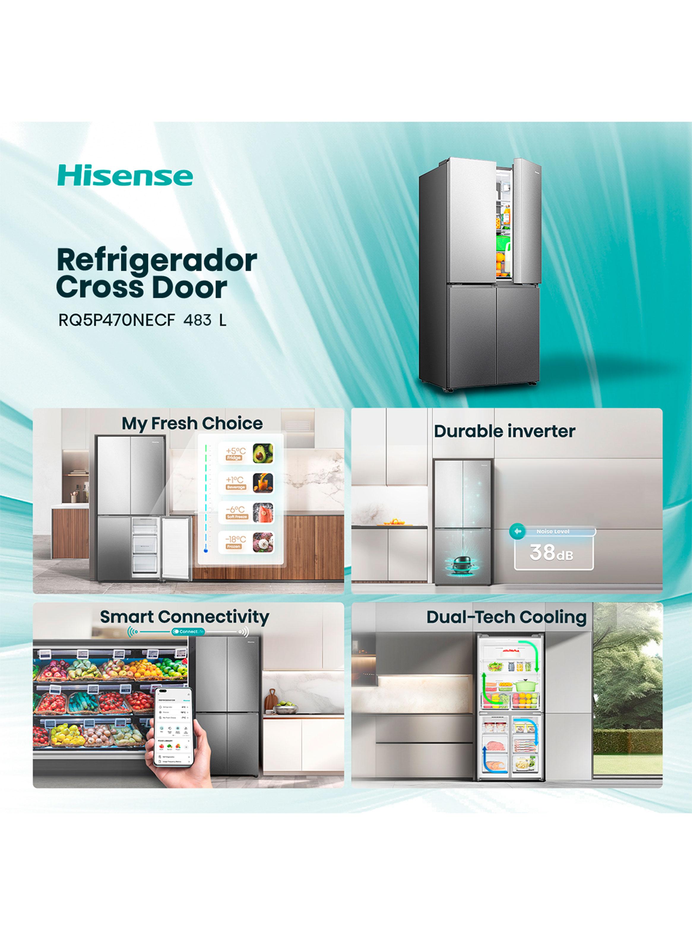 Refrigerador Cross Door No Frost 483 Litros RQ5P470NECF-8