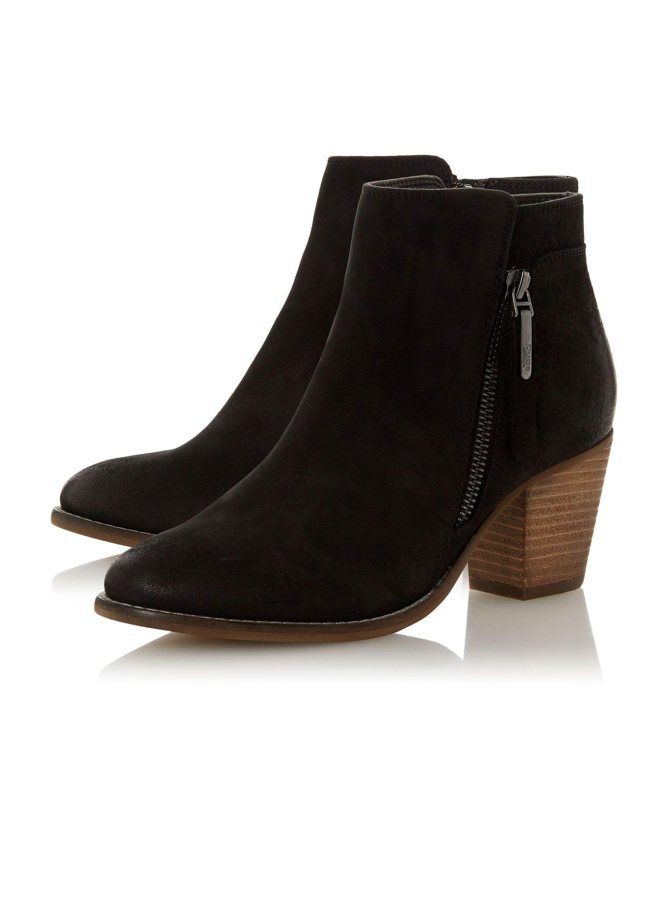 Botín Dune Ponntoon Black Mujer-5