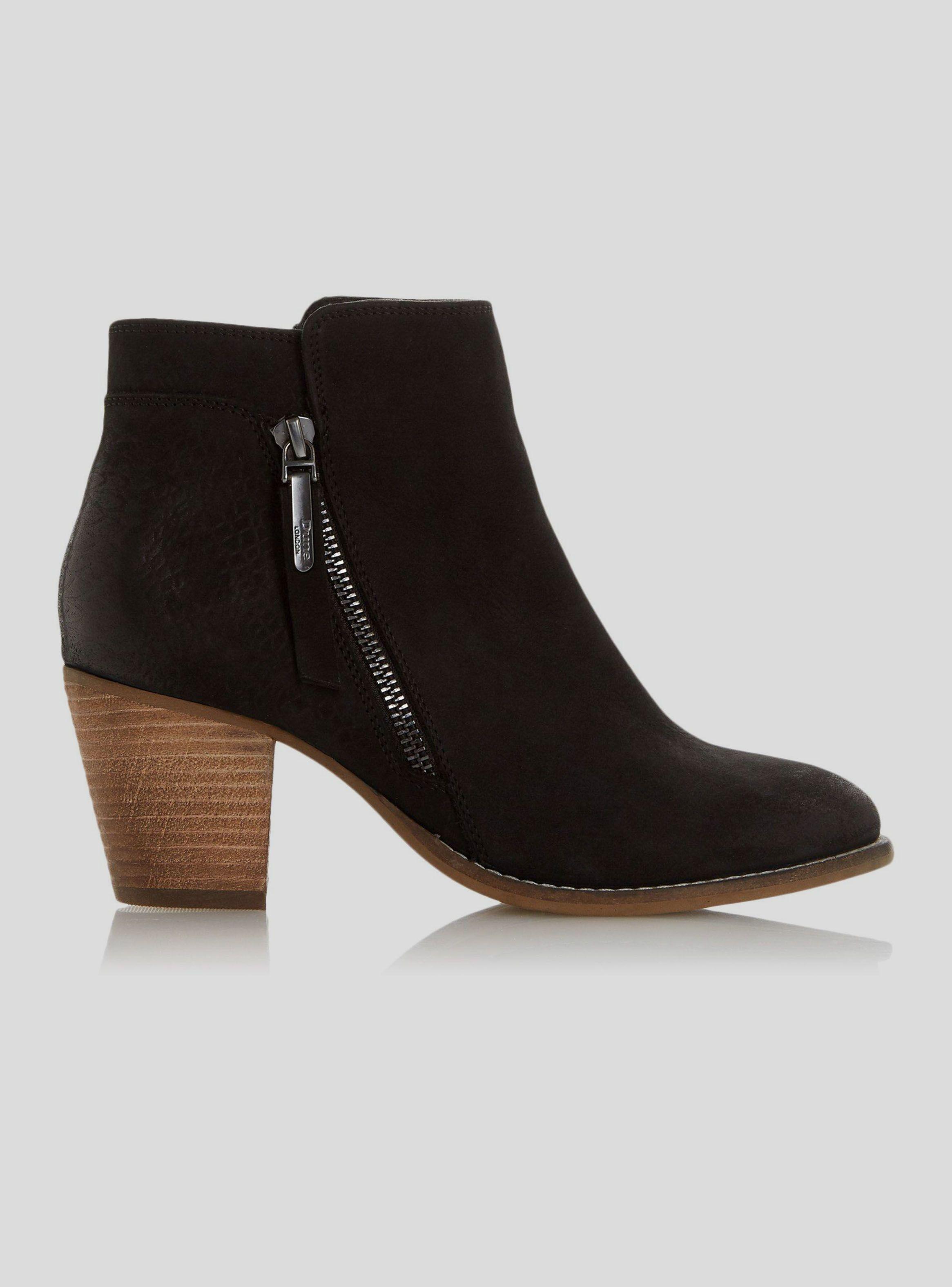 Botín Dune Ponntoon Black Mujer-1