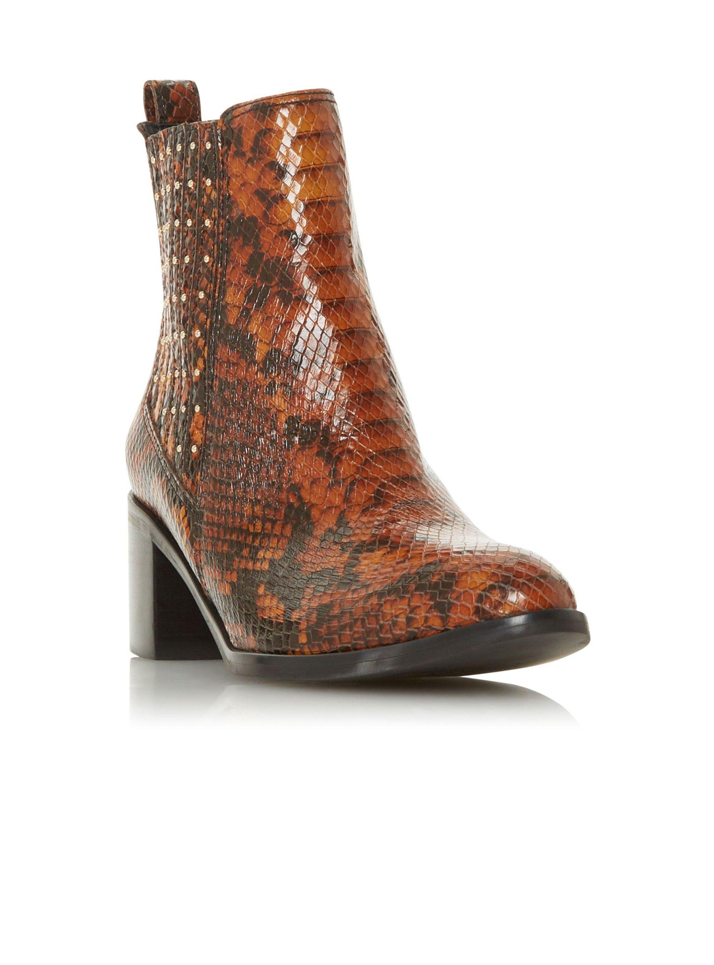 Botín Dune Plaza Reptile Mujer-2