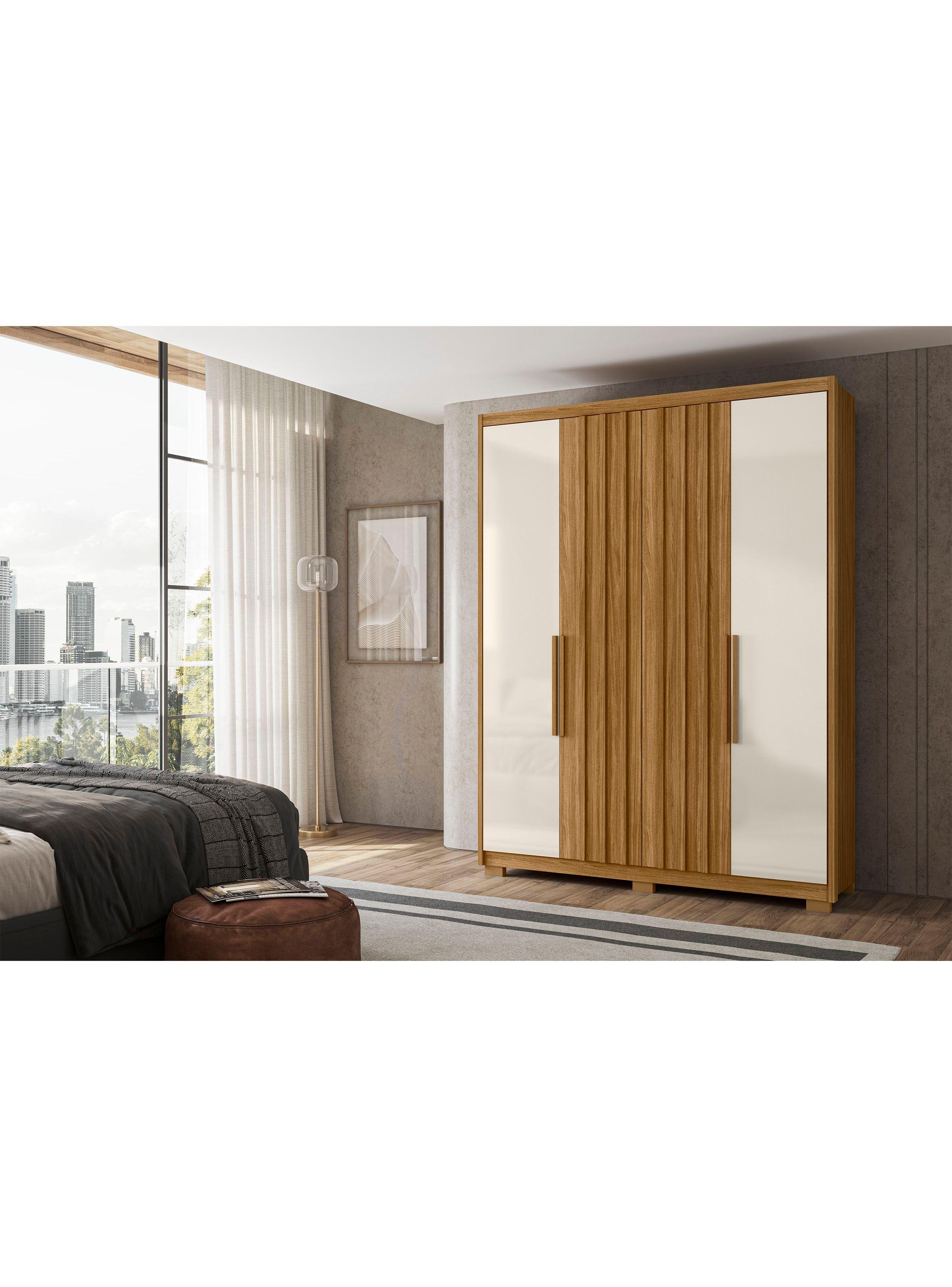 Clóset California 4 Puertas 3 Cajones Freijo Off White-4