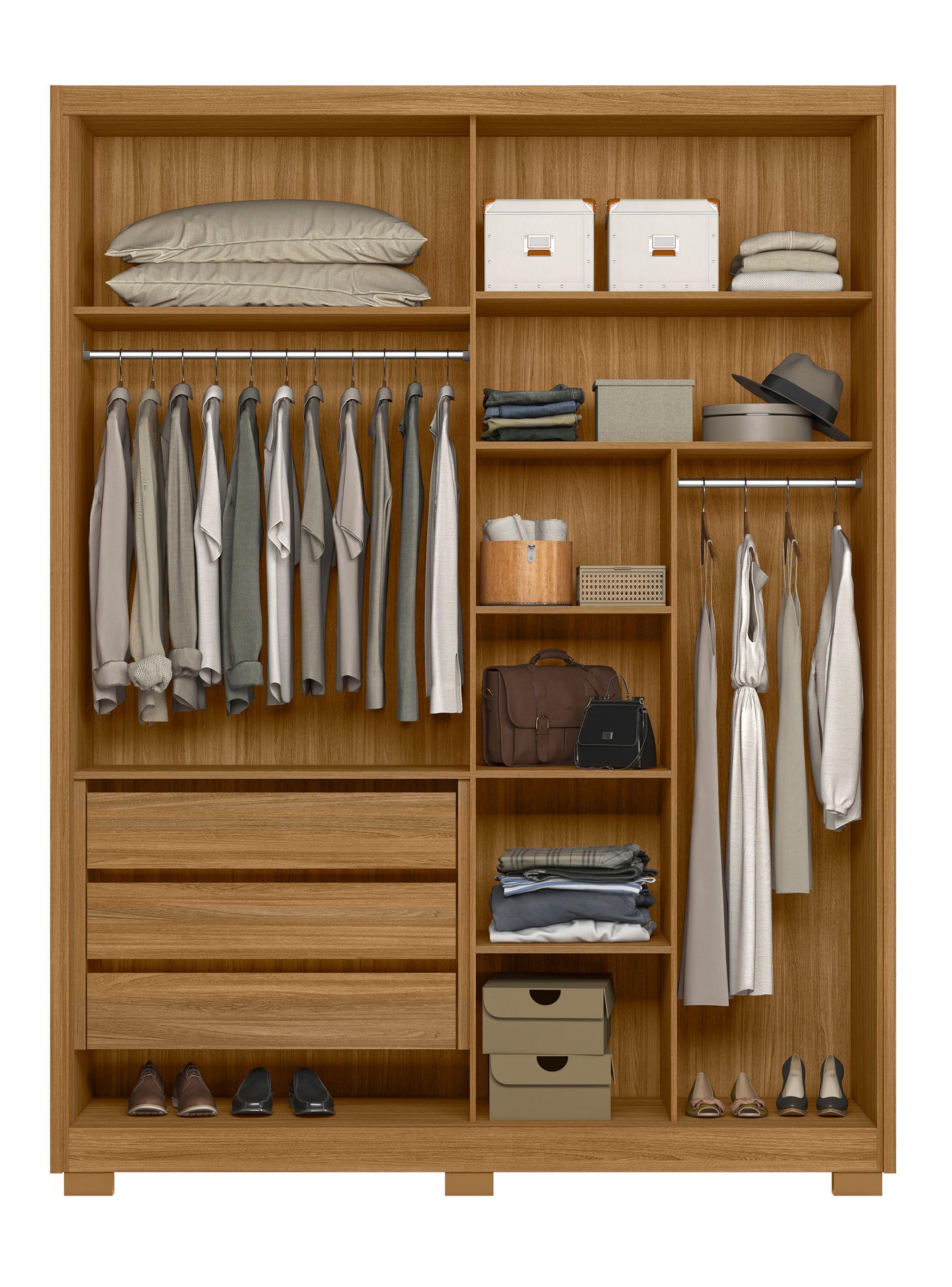 Clóset California 4 Puertas 3 Cajones Freijo Off White-3