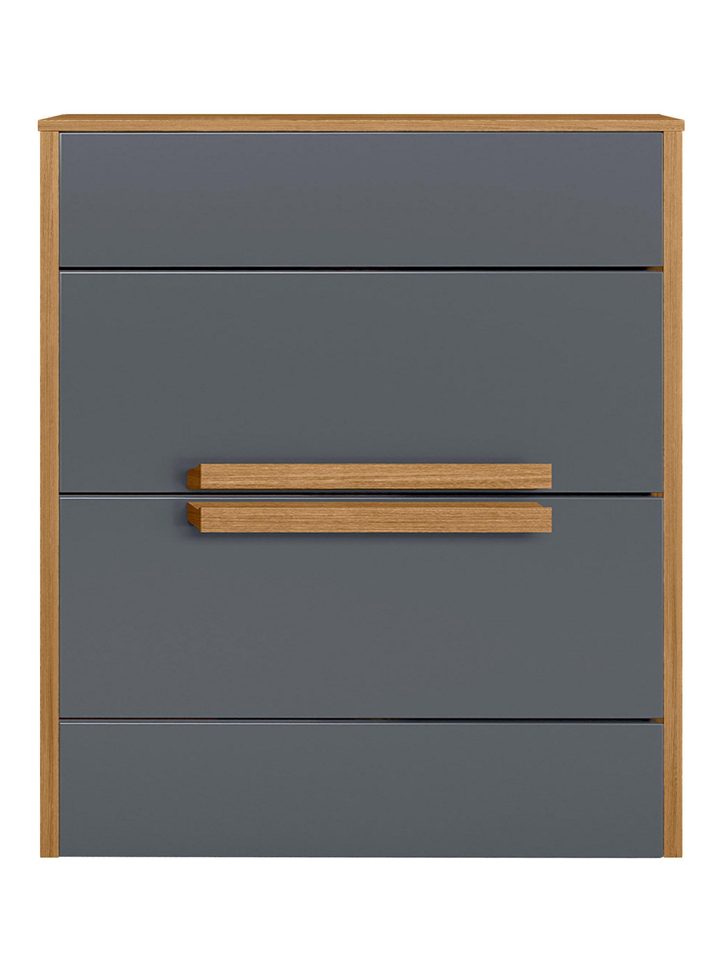 Velador Dhara 2 Cajones Freijo/Gris-0