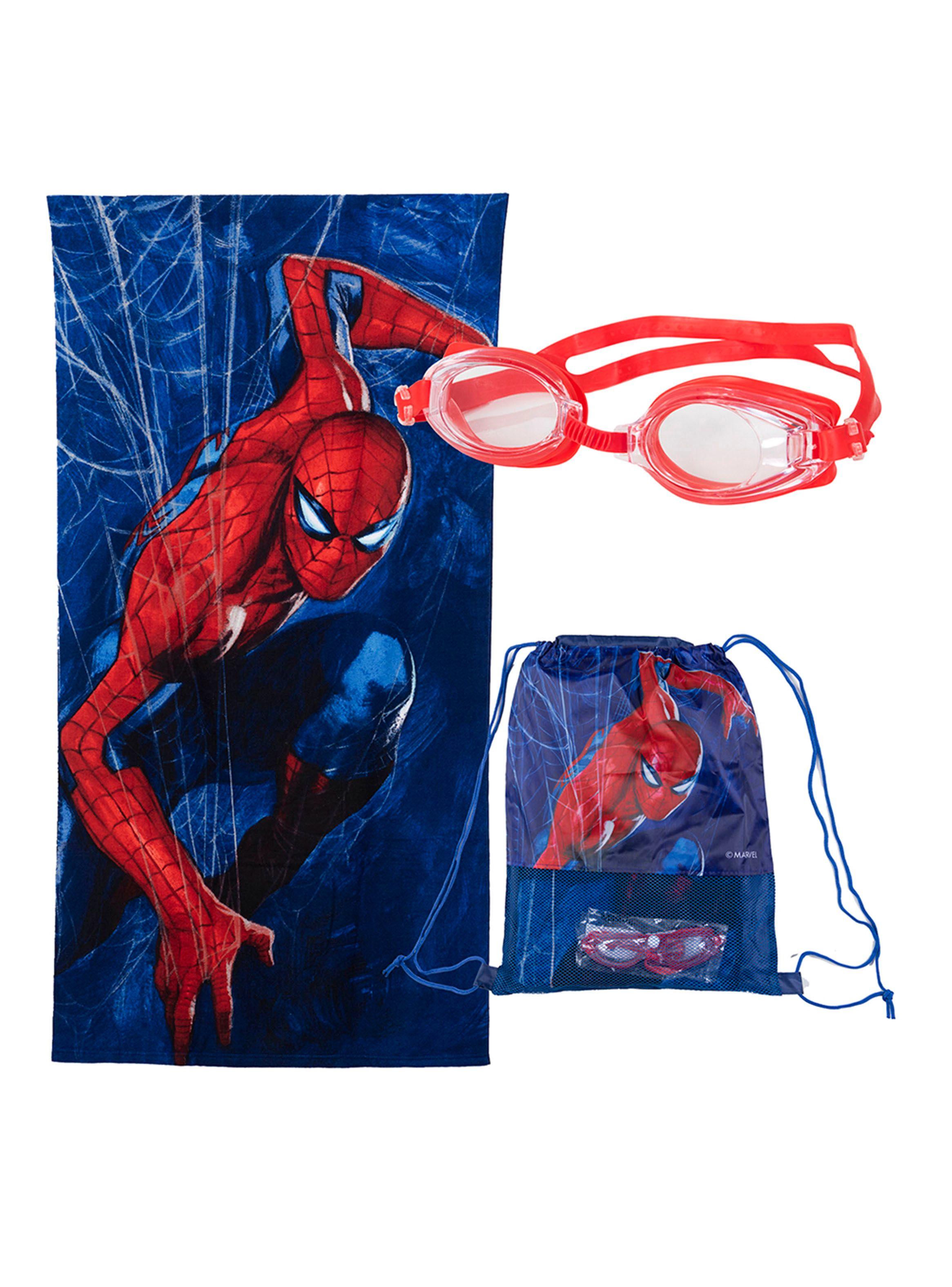 Set Toalla de Playa Spider-man 70x140 cm + Lentes + Bolso-0