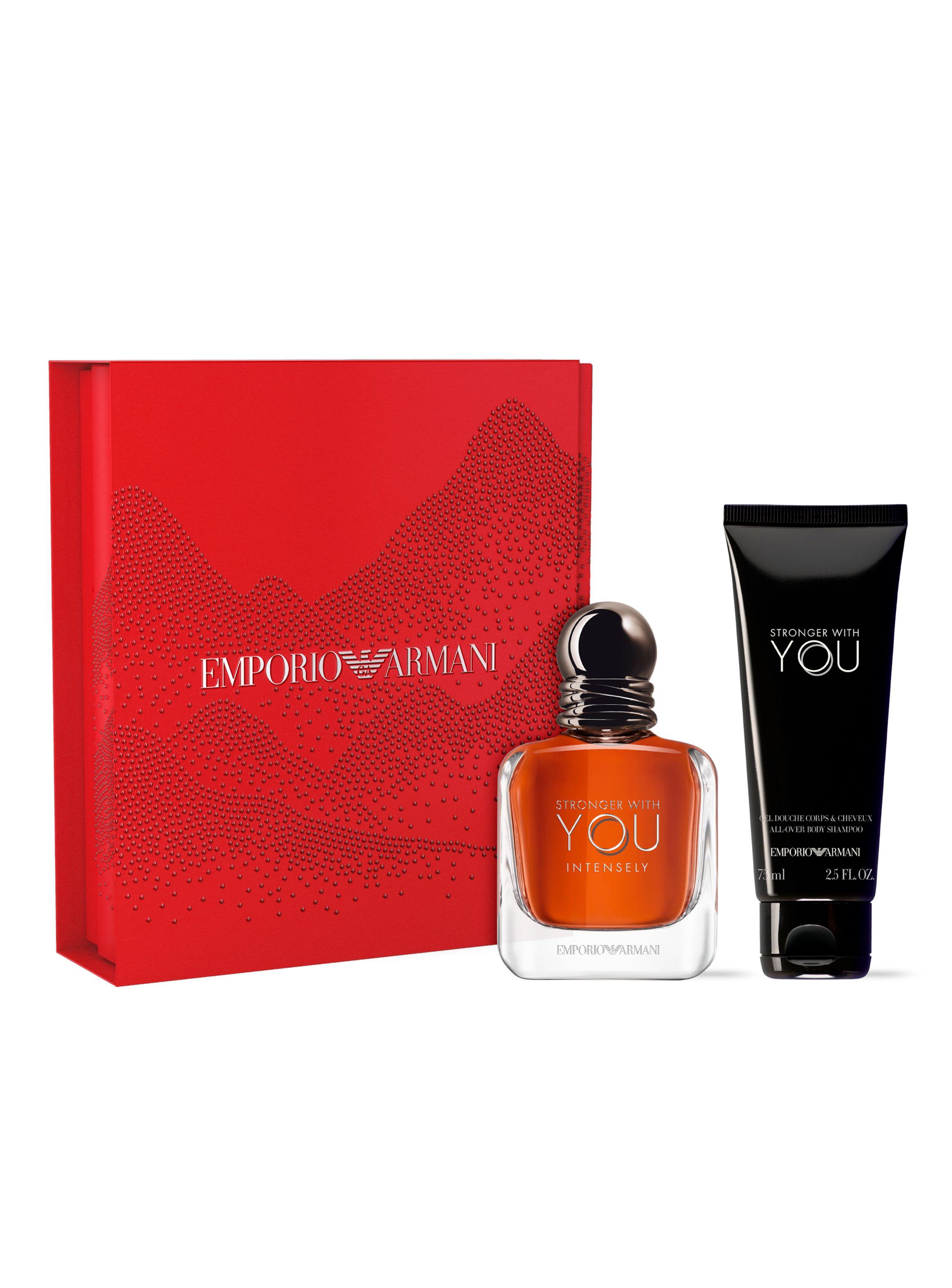 Set Perfume Stronger With You Intensely EDP Hombre 50ml + Gel de Ducha 75ml Giorgio Armani-1
