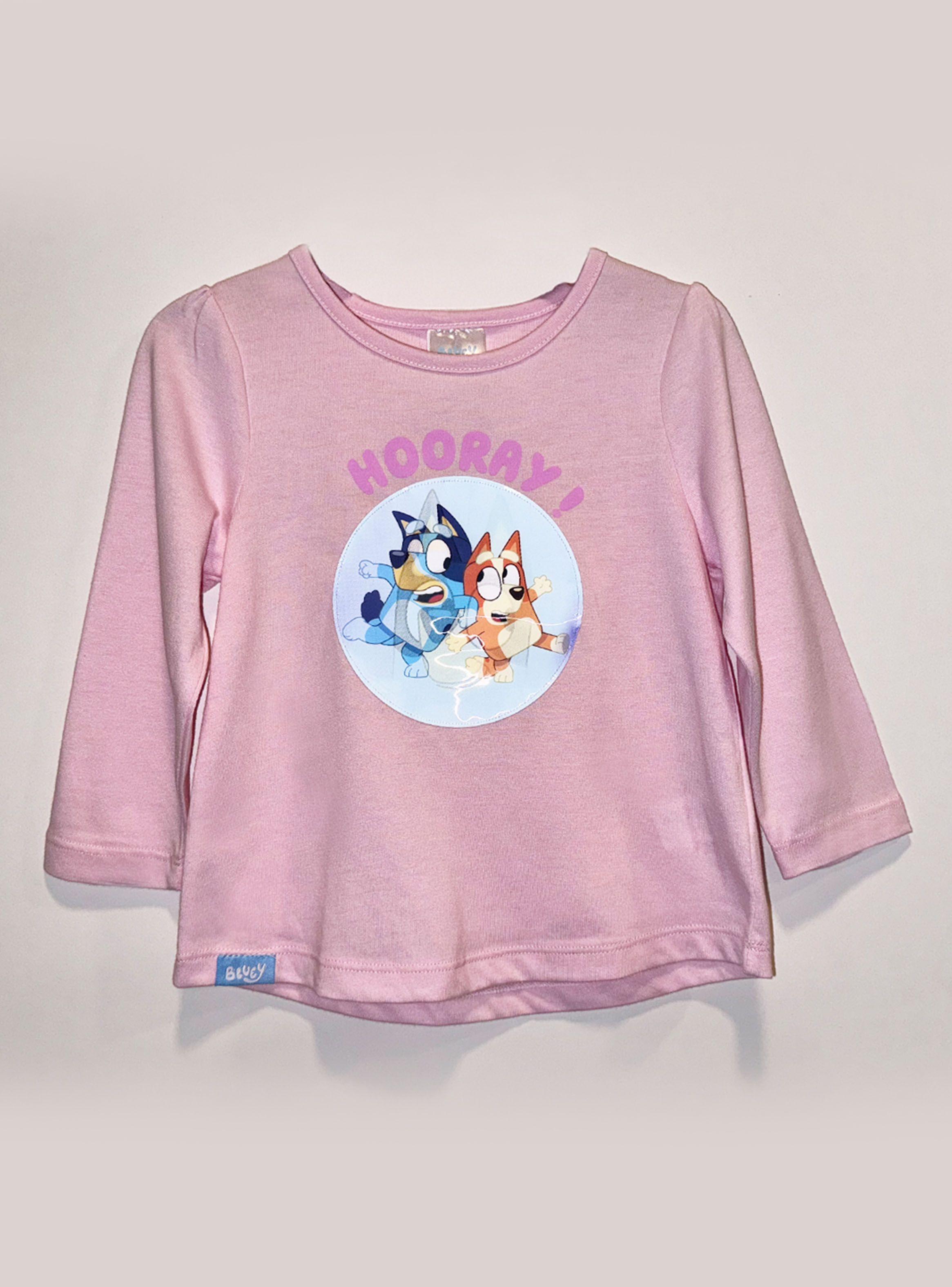 Polera Manga Larga Toddlera Lenticular Bluey-0