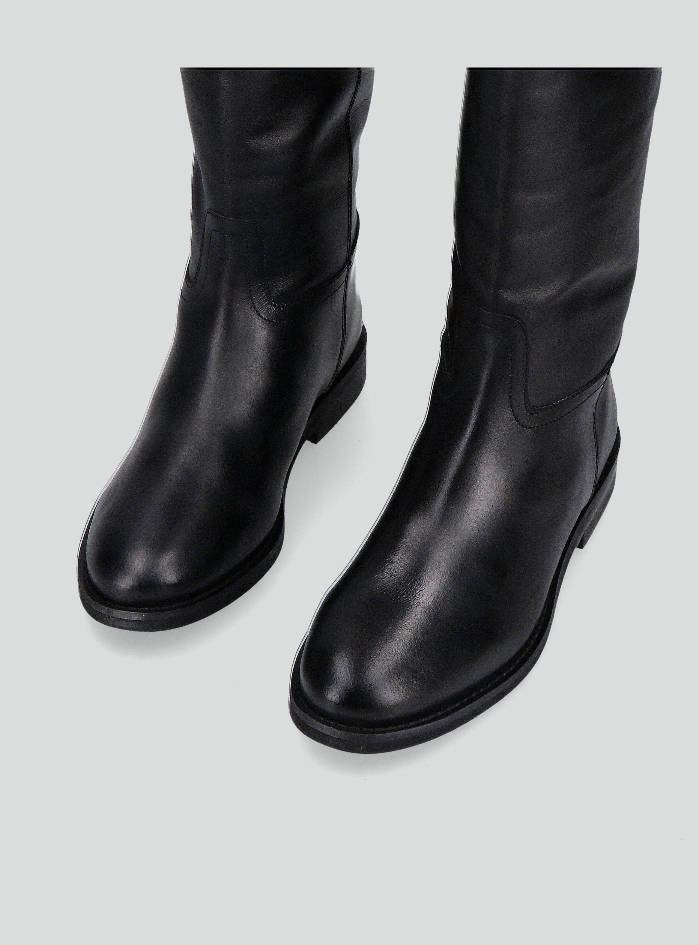 Bota de Montar Cuero Colaboración María Pombo Mujer-4