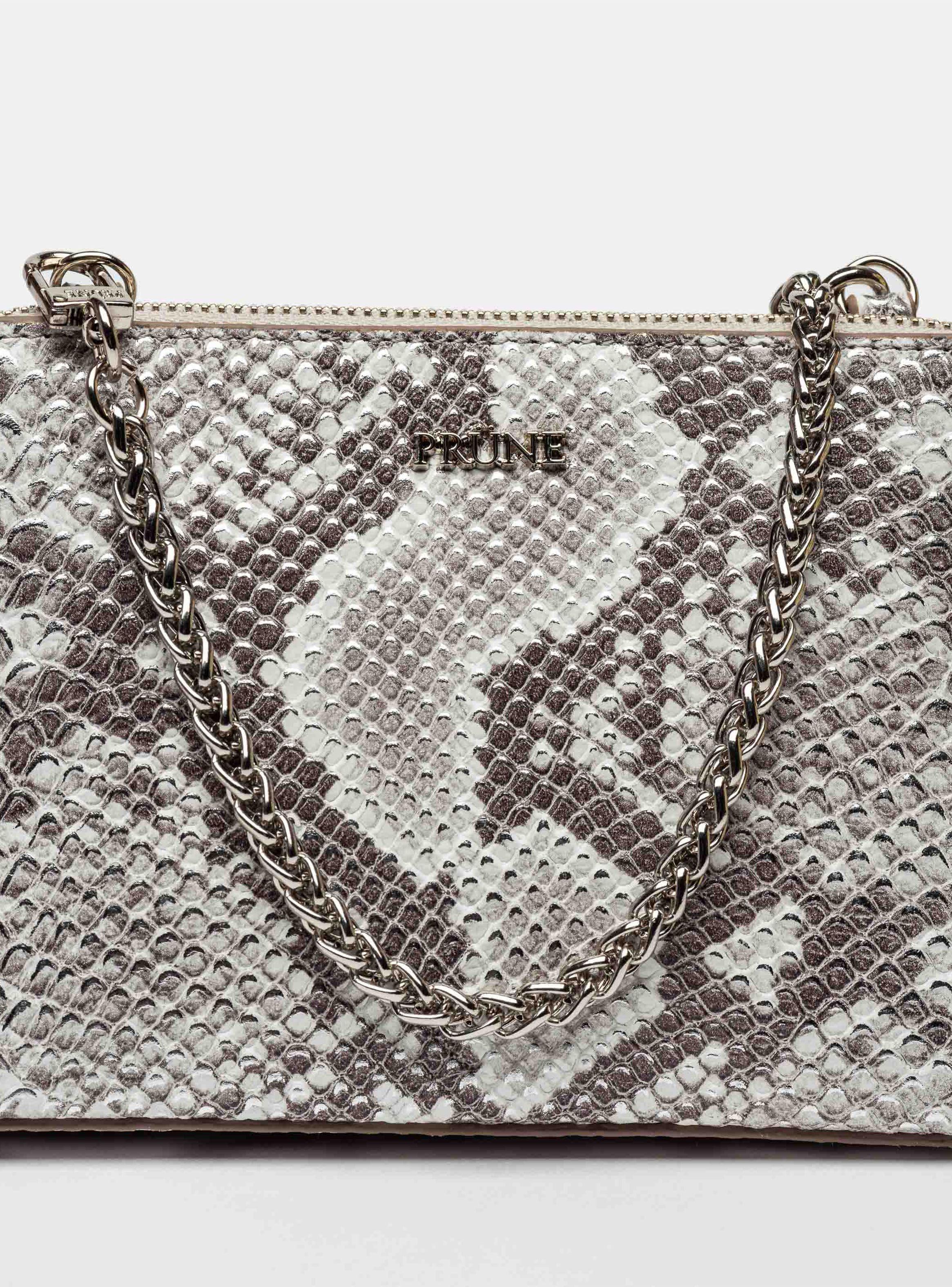 Mini Bag Martina en Cuero Gamuza Metalizada-2