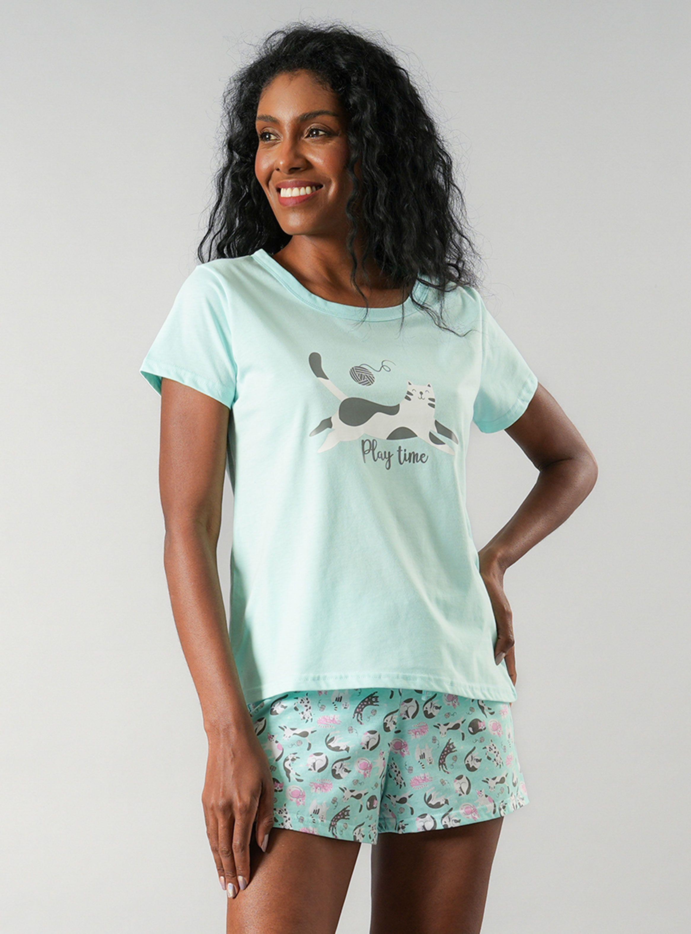 Pijamas Top con Short Caja-0