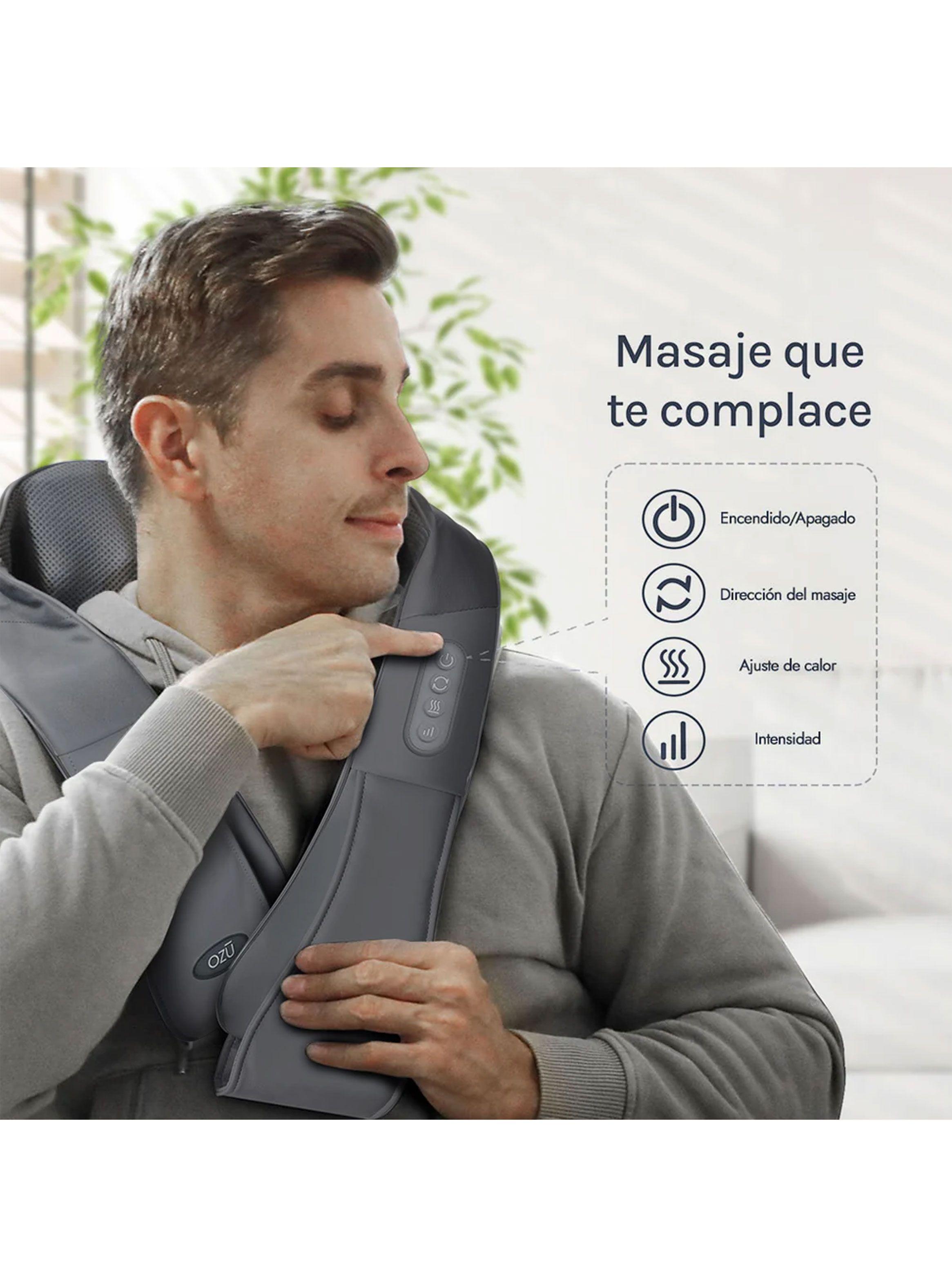 Masajeador de Cuello y Hombros Shiatsu + Bolso Gris Oscuro-3
