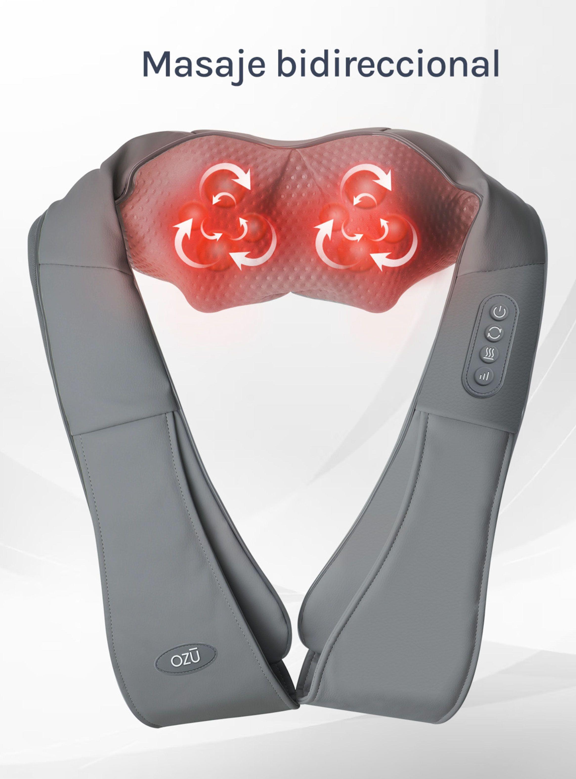 Masajeador de Cuello y Hombros Shiatsu +  Bolso Lila-2